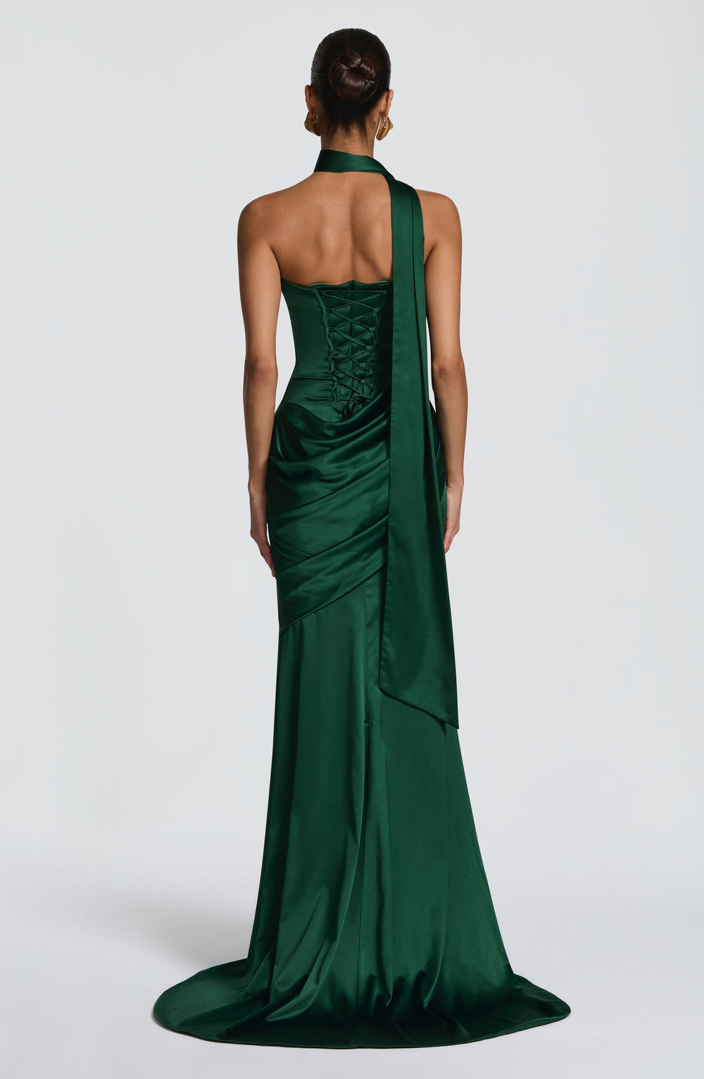 Lumaessa Maxi Dress in Emerald by Clandour, product photo 2