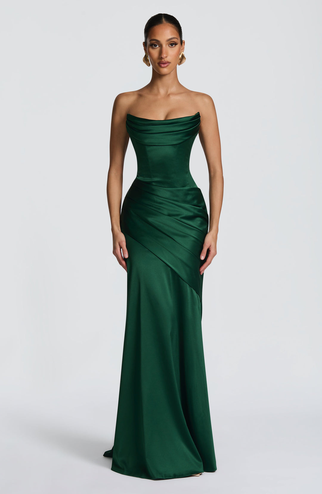 Lumaessa Maxi Dress in Emerald by Clandour, product photo 6