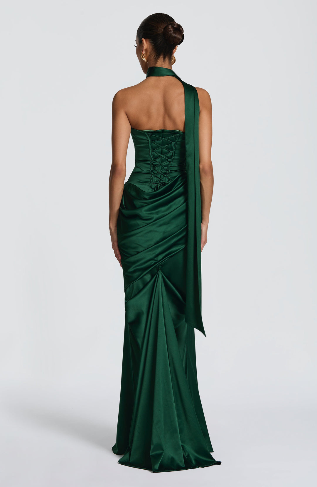 Lumaessa Maxi Dress in Emerald by Clandour, product photo 7