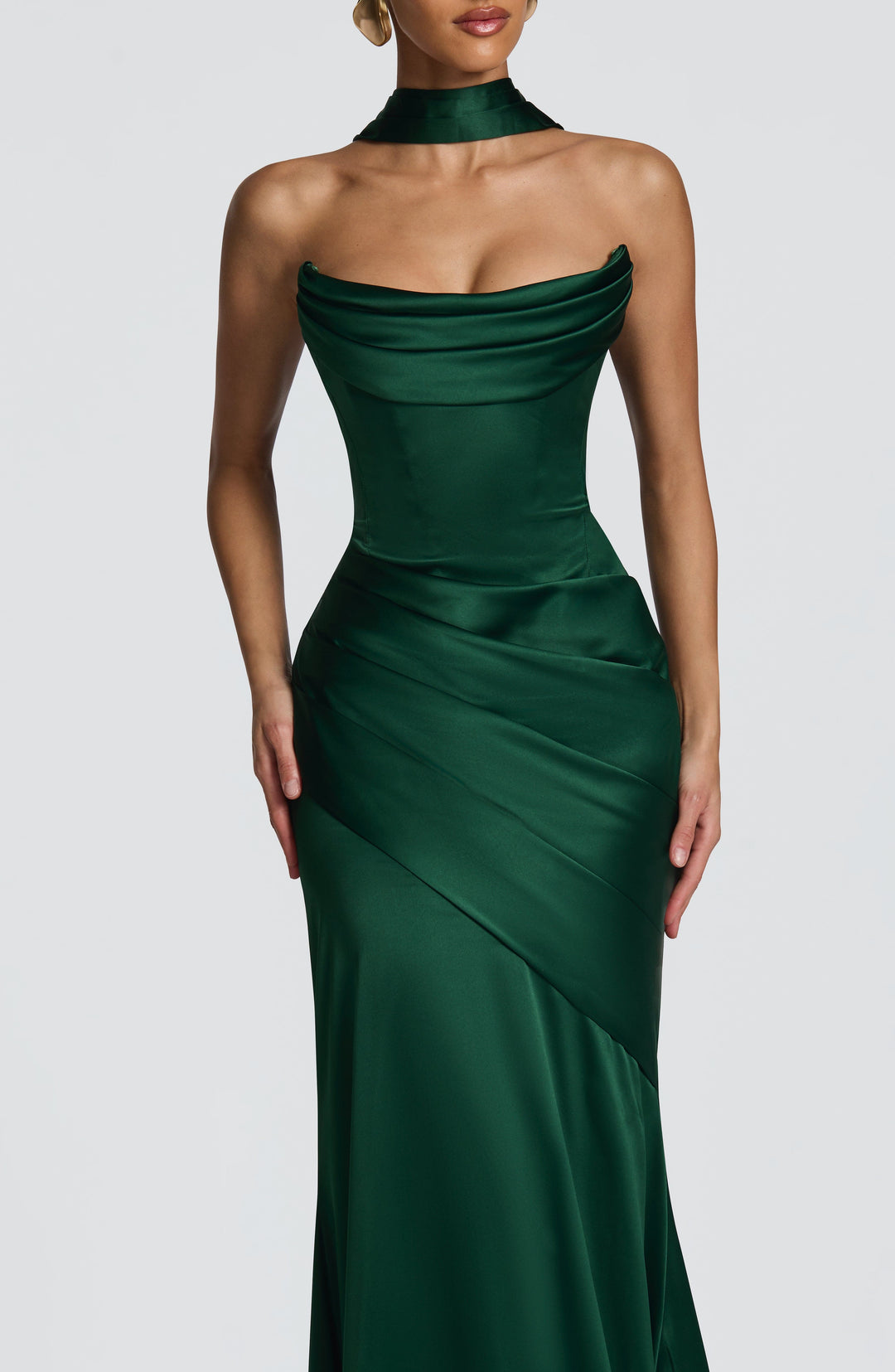 Lumaessa Maxi Dress in Emerald by Clandour, product photo 8