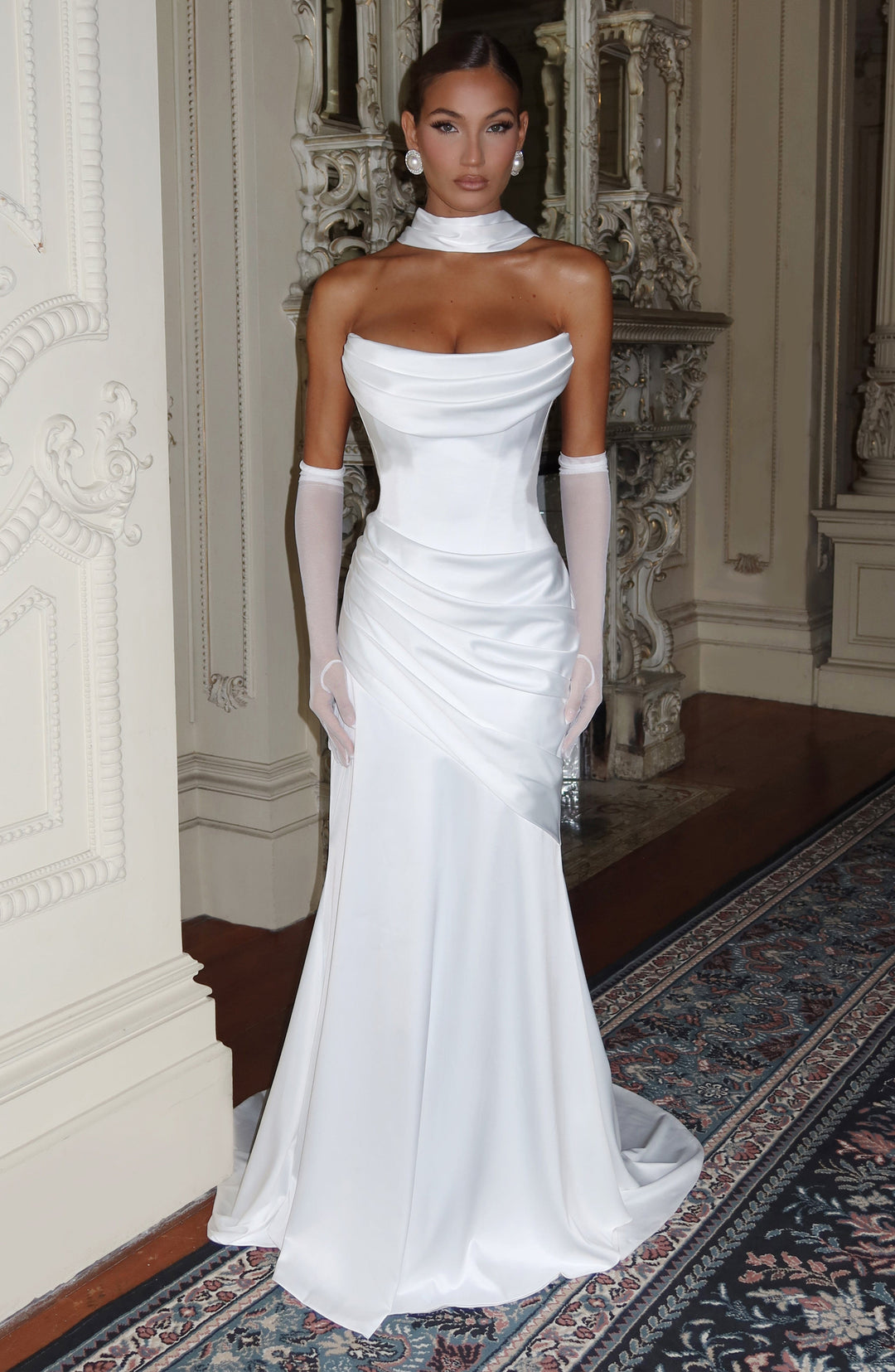 Lumaessa Maxi Dress in Ivory by Clandour, product photo 3