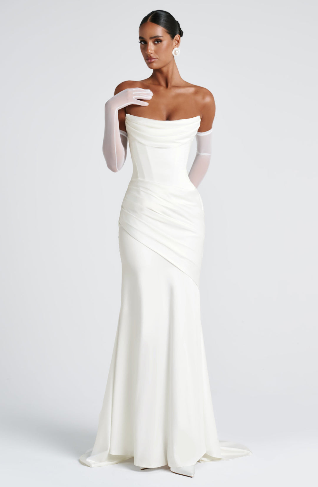 Lumaessa Maxi Dress in Ivory by Clandour, product photo 7