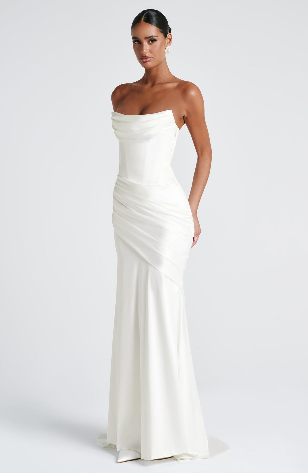 Lumaessa Maxi Dress in Ivory by Clandour, product photo 9