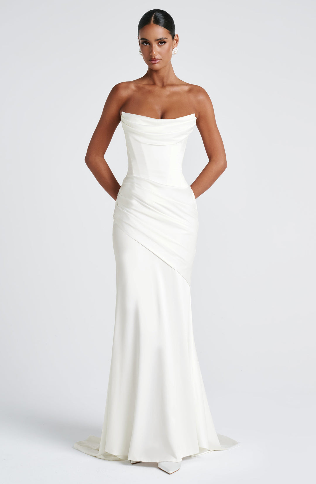 Lumaessa Maxi Dress in Ivory by Clandour, product photo 12