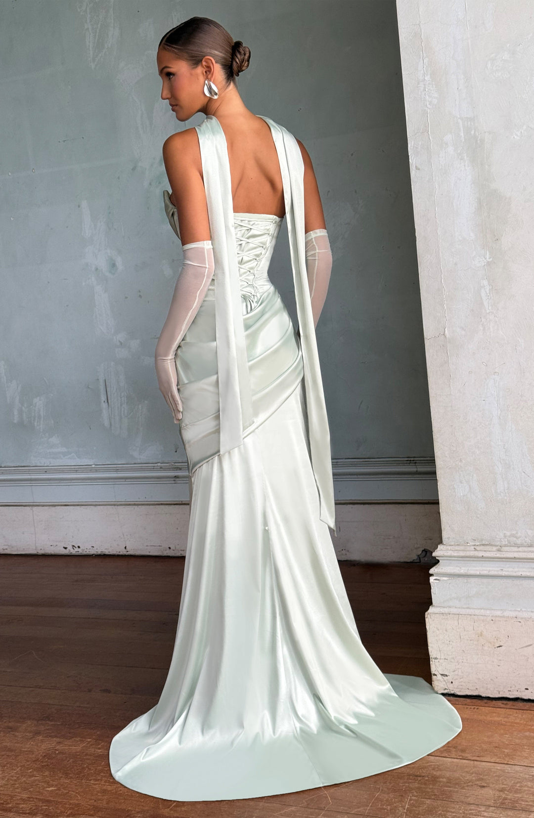 Lumaessa Maxi Dress in Mint by Clandour, product photo 2