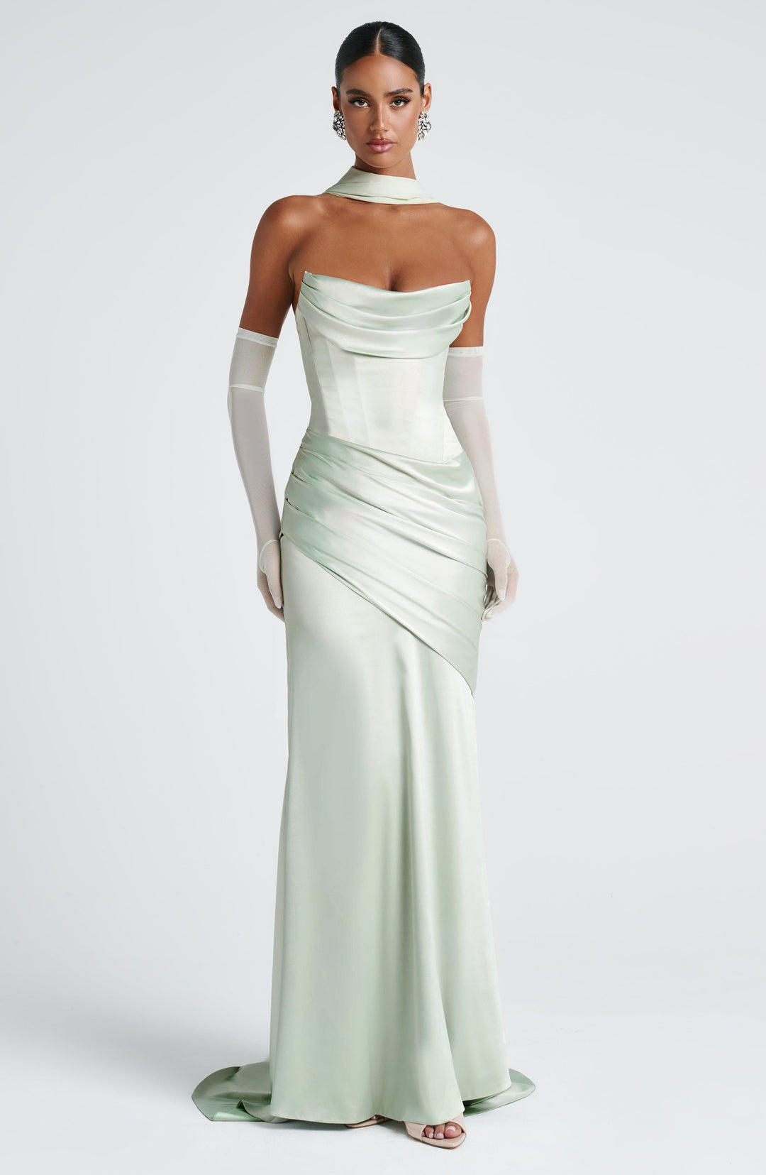 Lumaessa Maxi Dress in Mint by Clandour, product photo 4