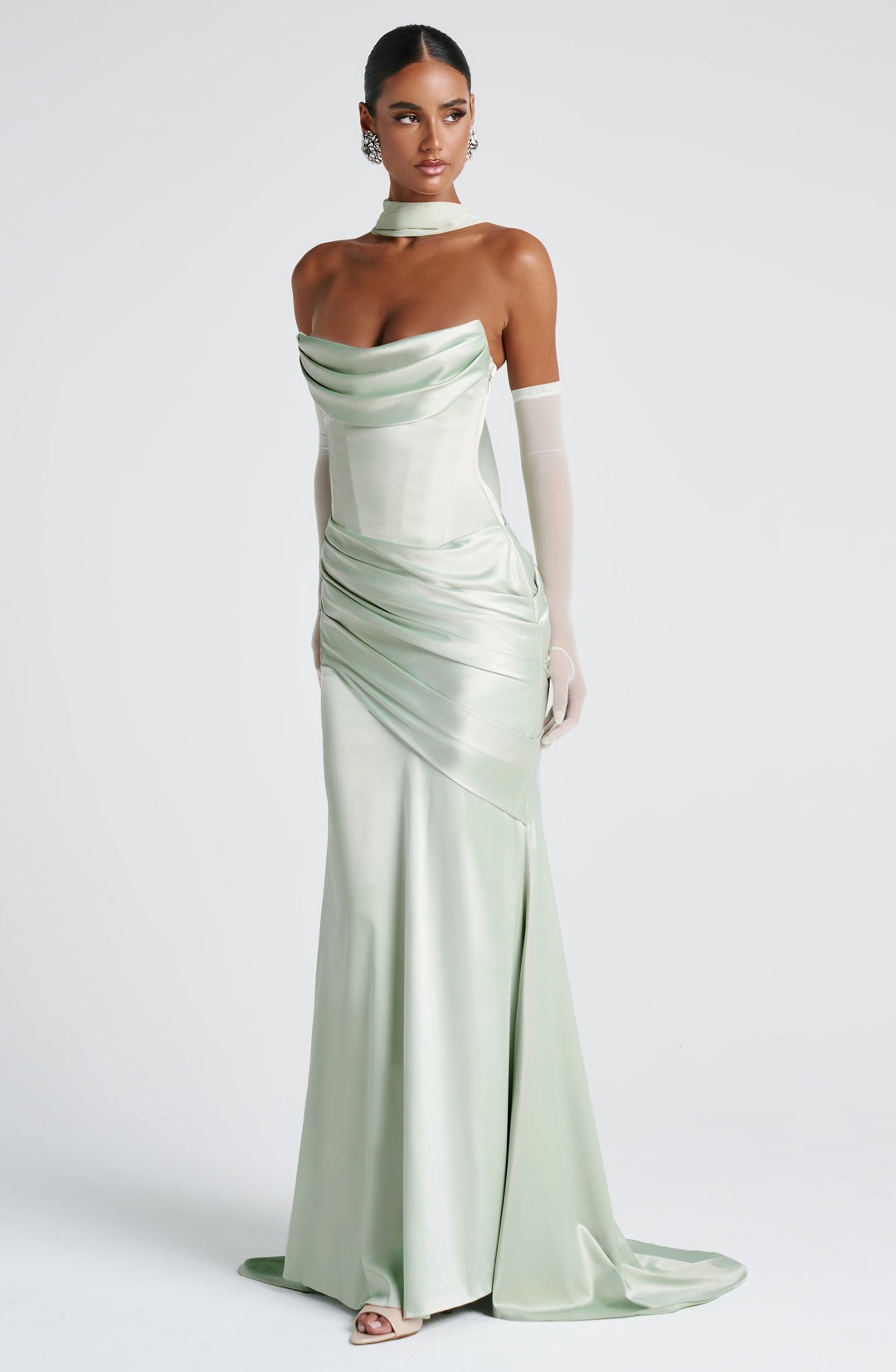 Lumaessa Maxi Dress in Mint by Clandour, product photo 5