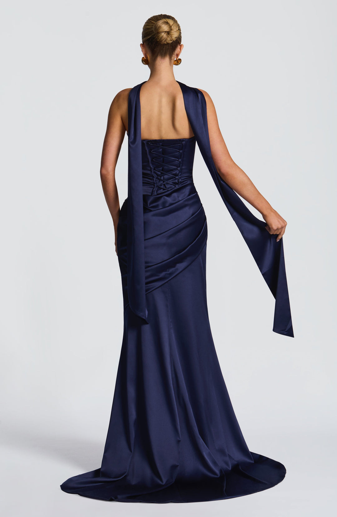 Lumaessa Maxi Dress in Navy by Clandour, product photo 7
