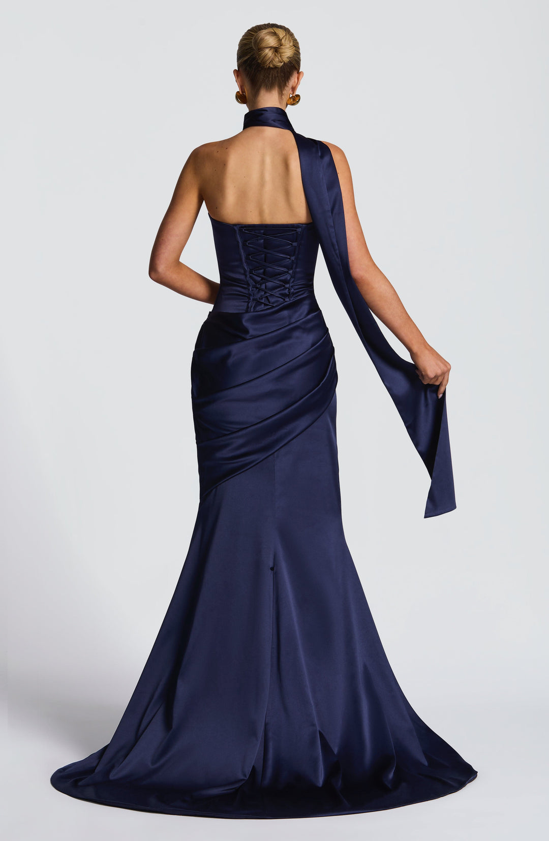 Lumaessa Maxi Dress in Navy by Clandour, product photo 10