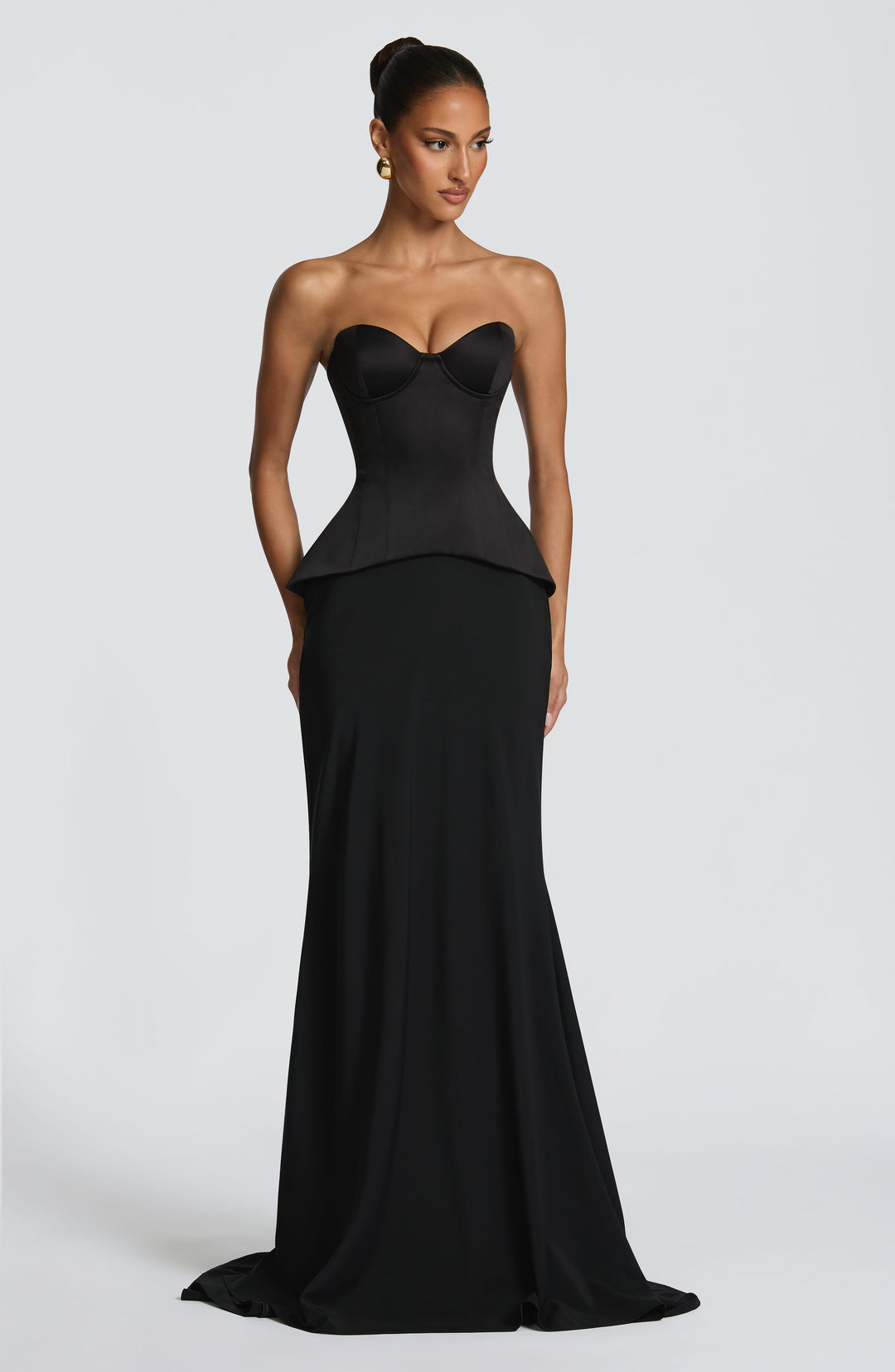 Lumaina Maxi Skirt in Black by Clandour, product photo 2