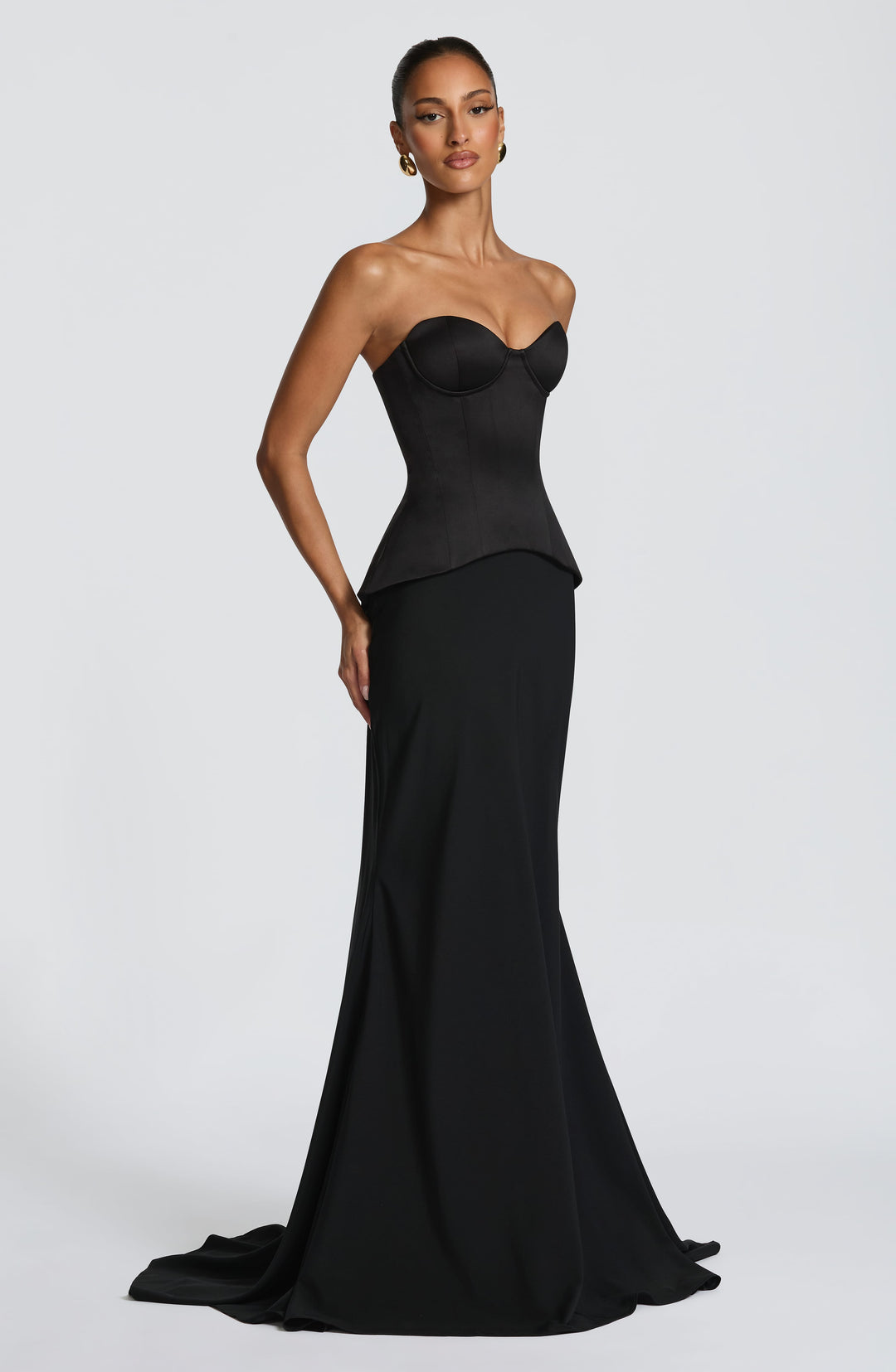 Lumaina Maxi Skirt in Black by Clandour, product photo 4