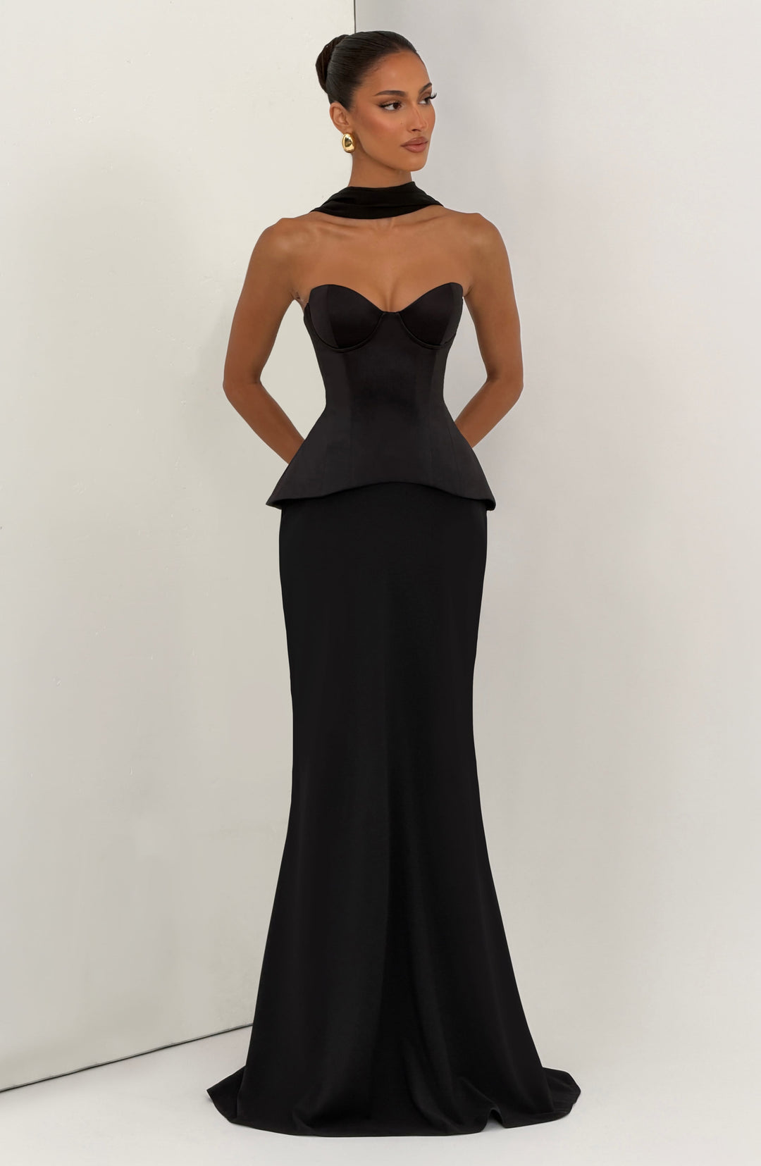 Lumaina Maxi Skirt in Black by Clandour, product photo 7