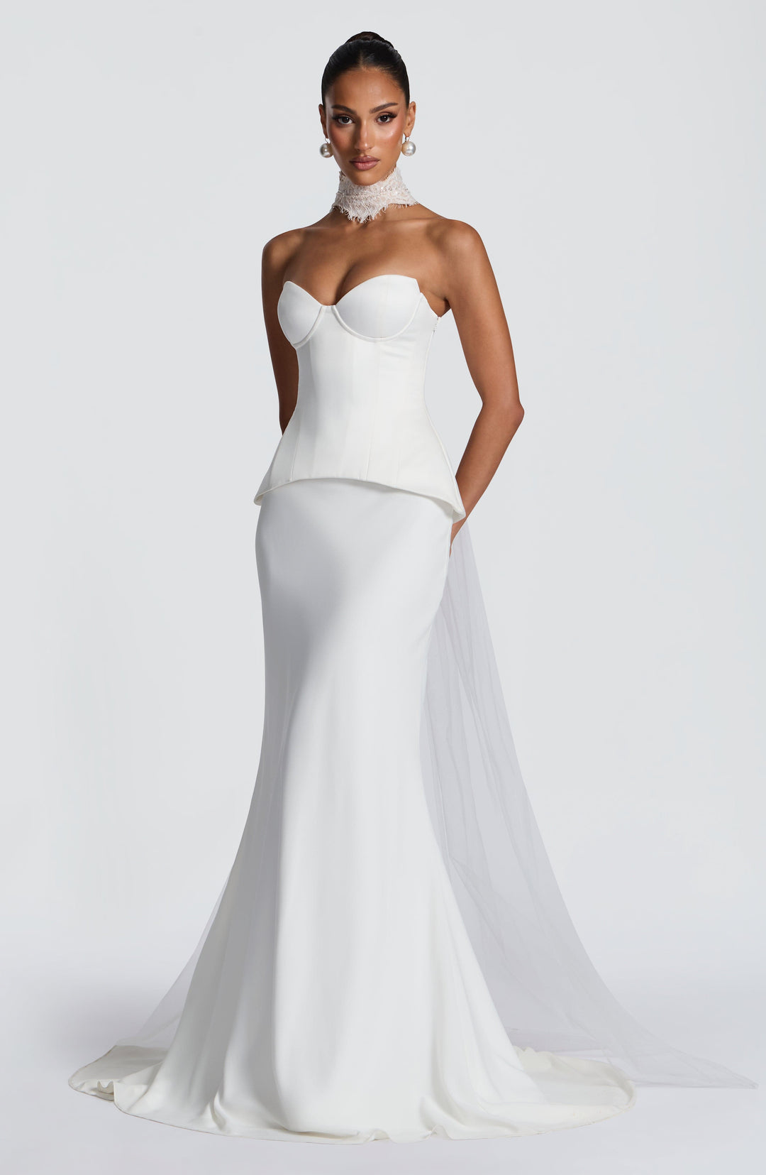 Lumaina Maxi Skirt in Ivory by Clandour, product photo 6