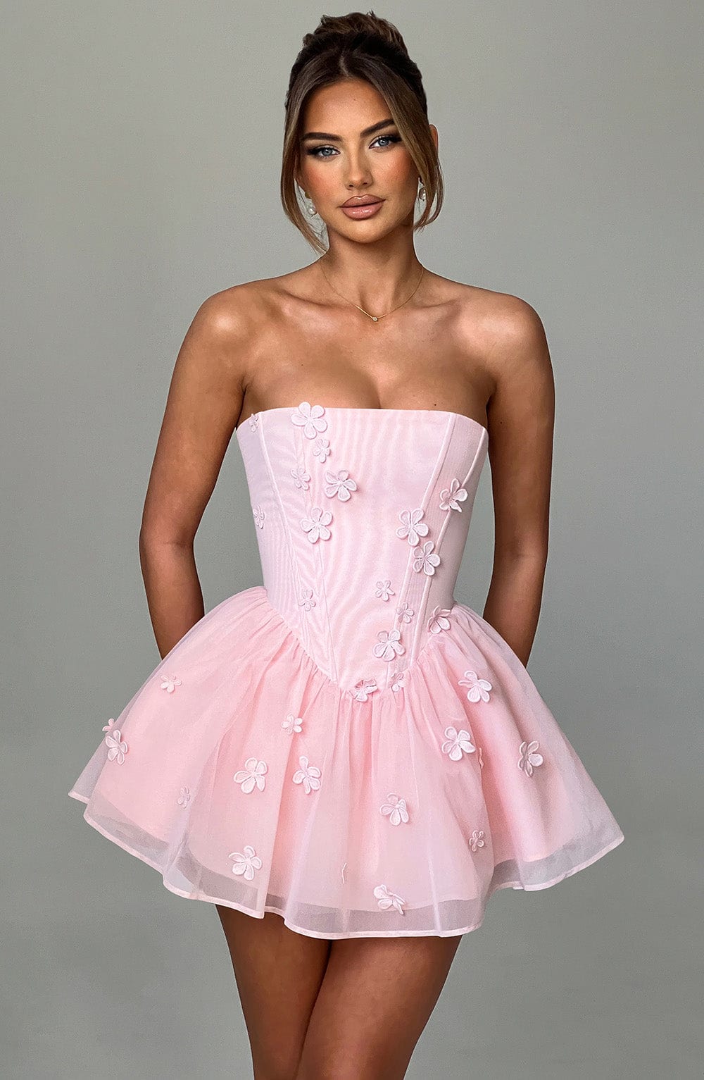Lumaine Playsuit in Blush by Clandour, product photo 1