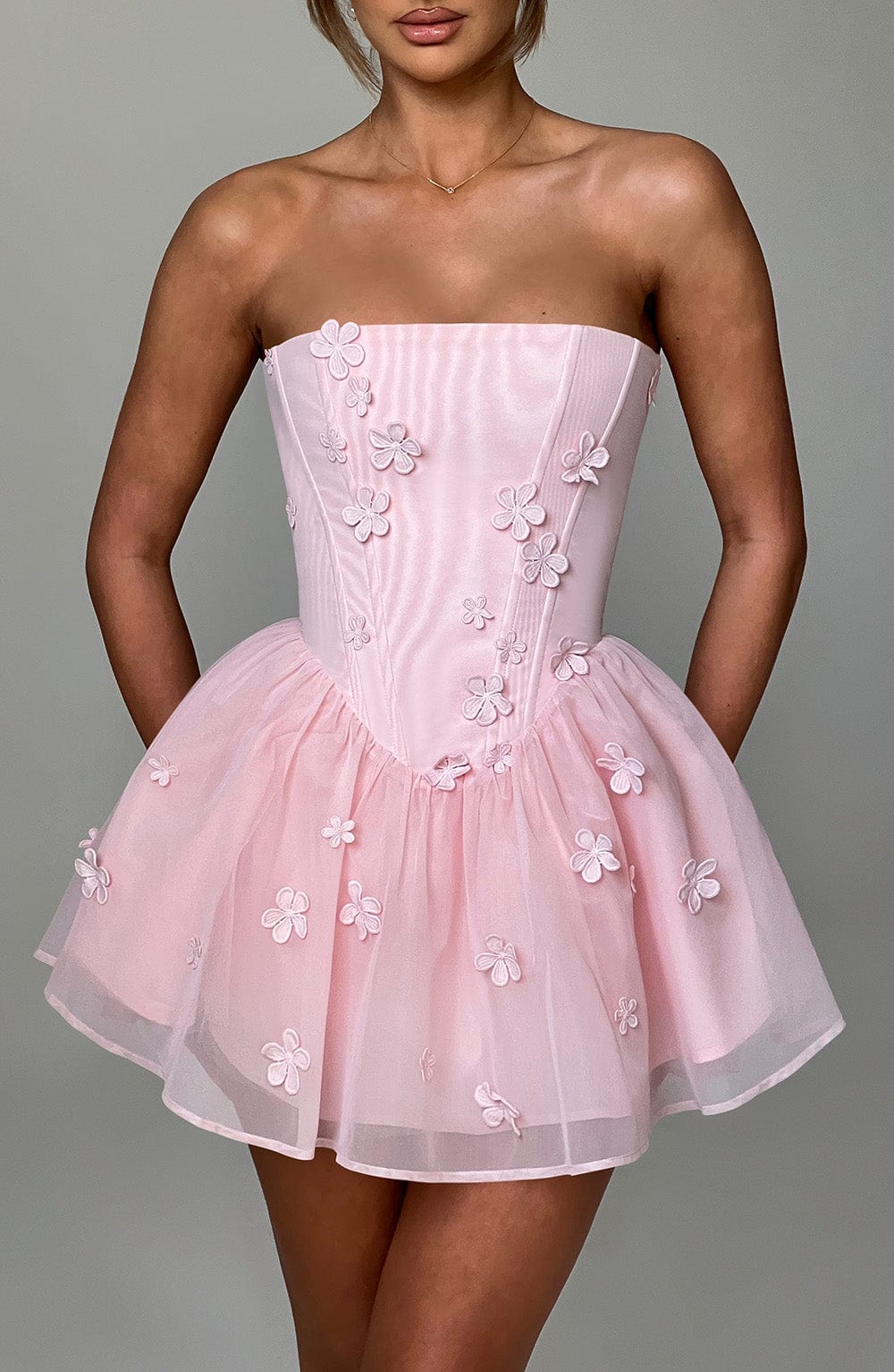 Lumaine Playsuit in Blush by Clandour, product photo 2