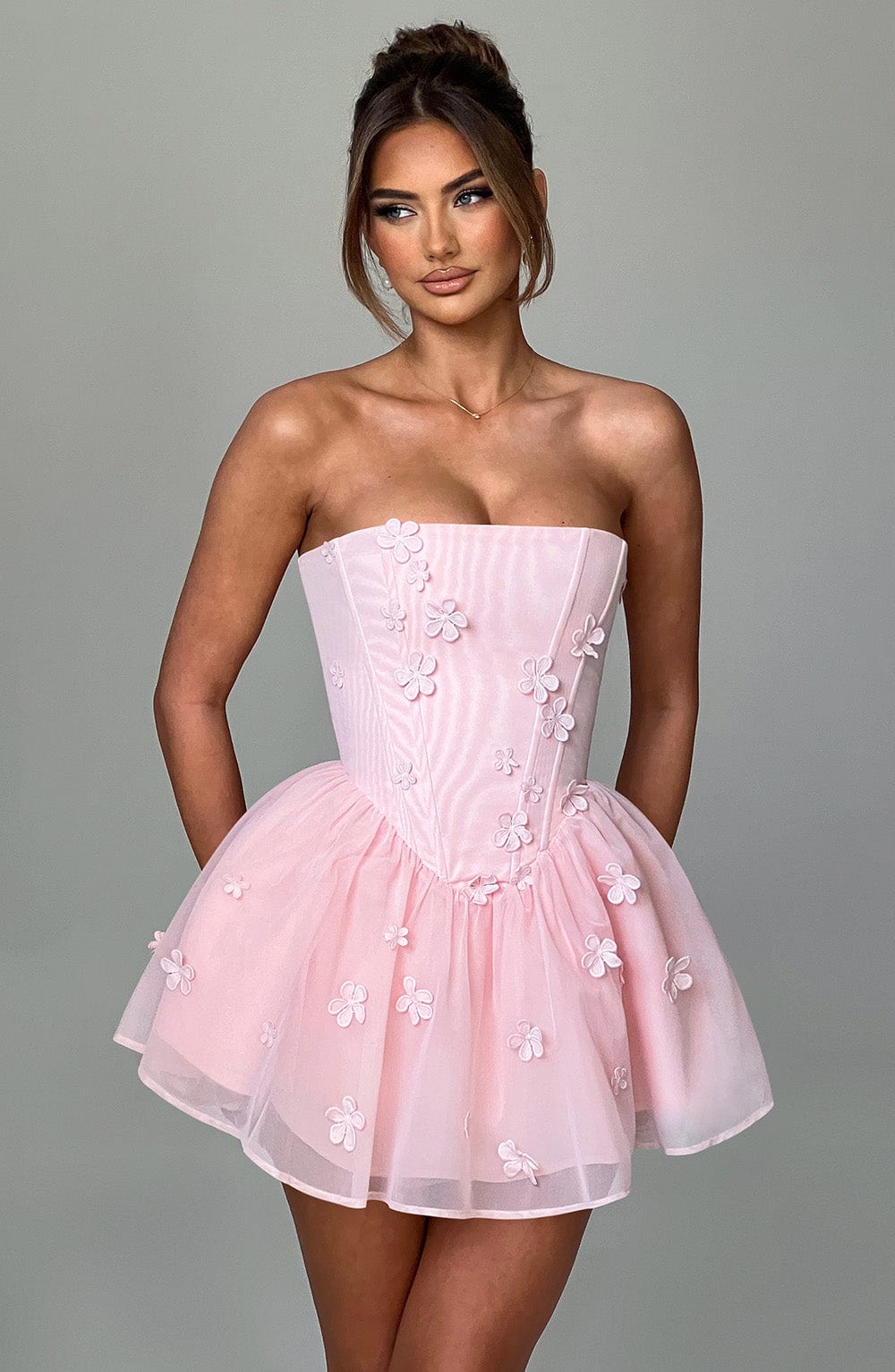 Lumaine Playsuit in Blush by Clandour, product photo 3