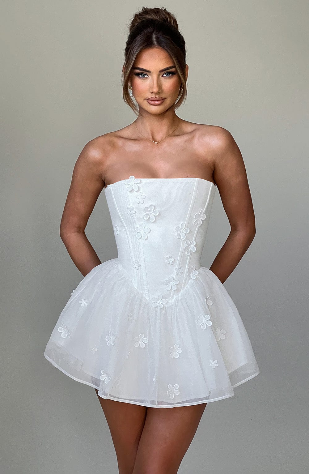 Lumaine Playsuit in Ivory by Clandour, product photo 1