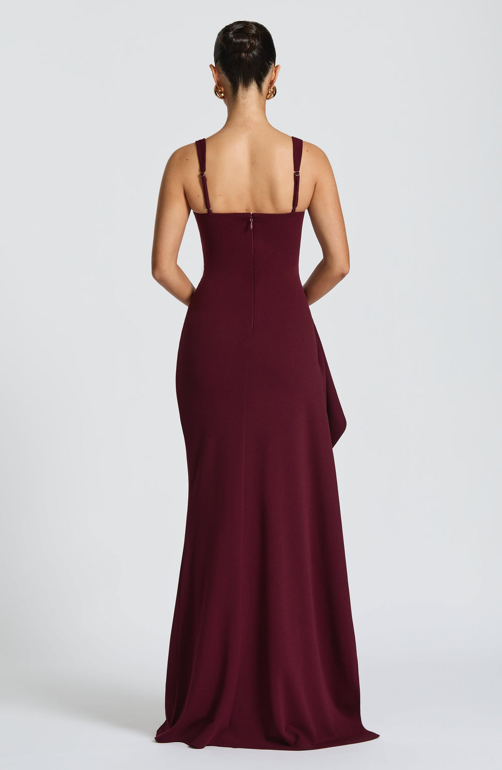 Lumaise Maxi Dress in Cherry Lacquer by Clandour, product photo 2