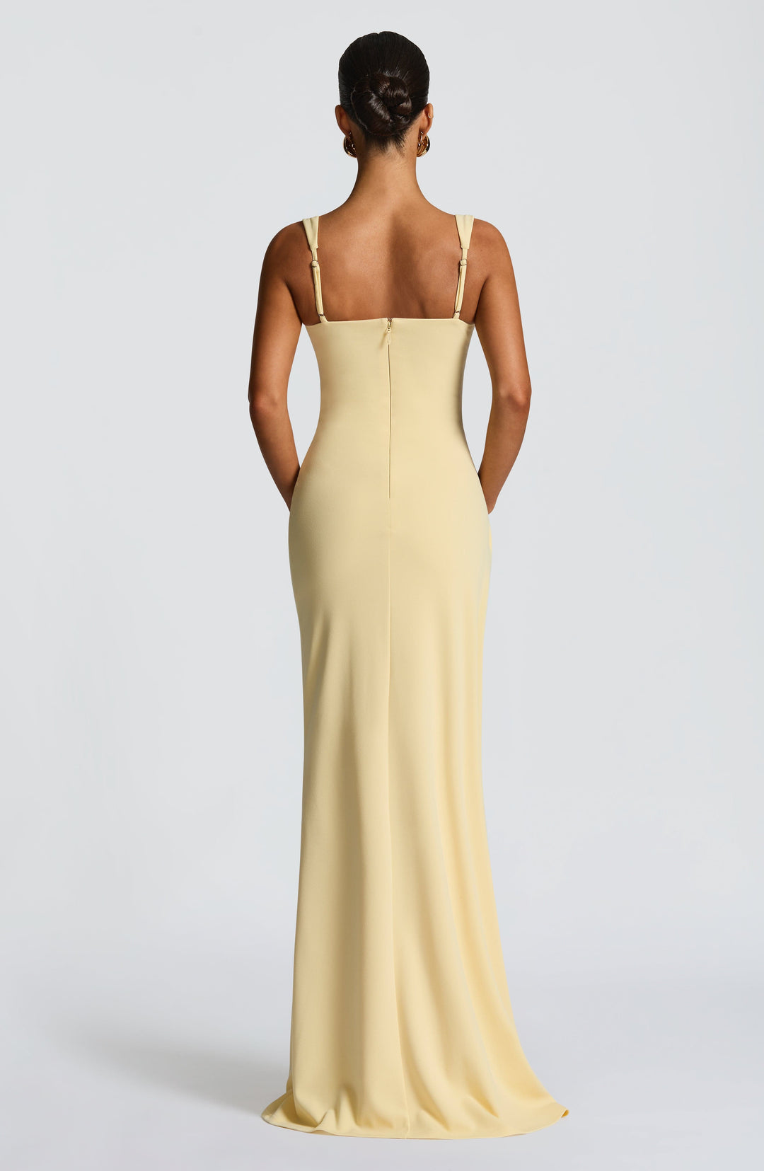 Lumaise Maxi Dress in Lemon by Clandour, product photo 3