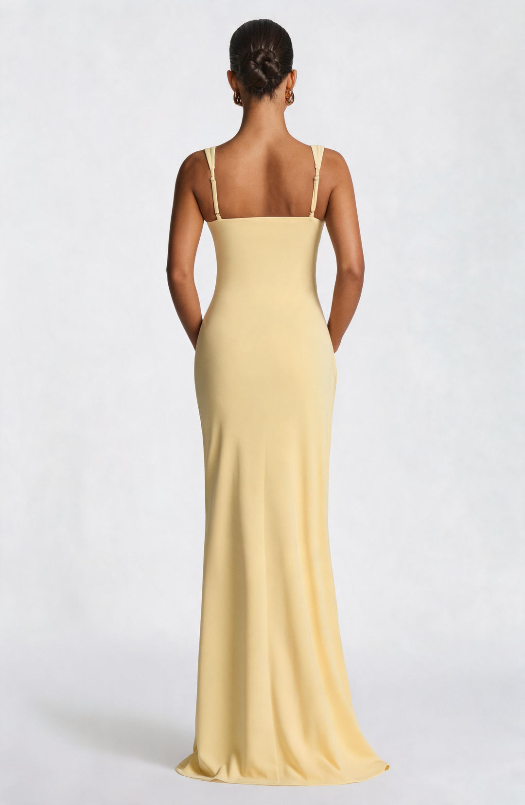 Lumaise Maxi Dress in Lemon by Clandour, product photo 3