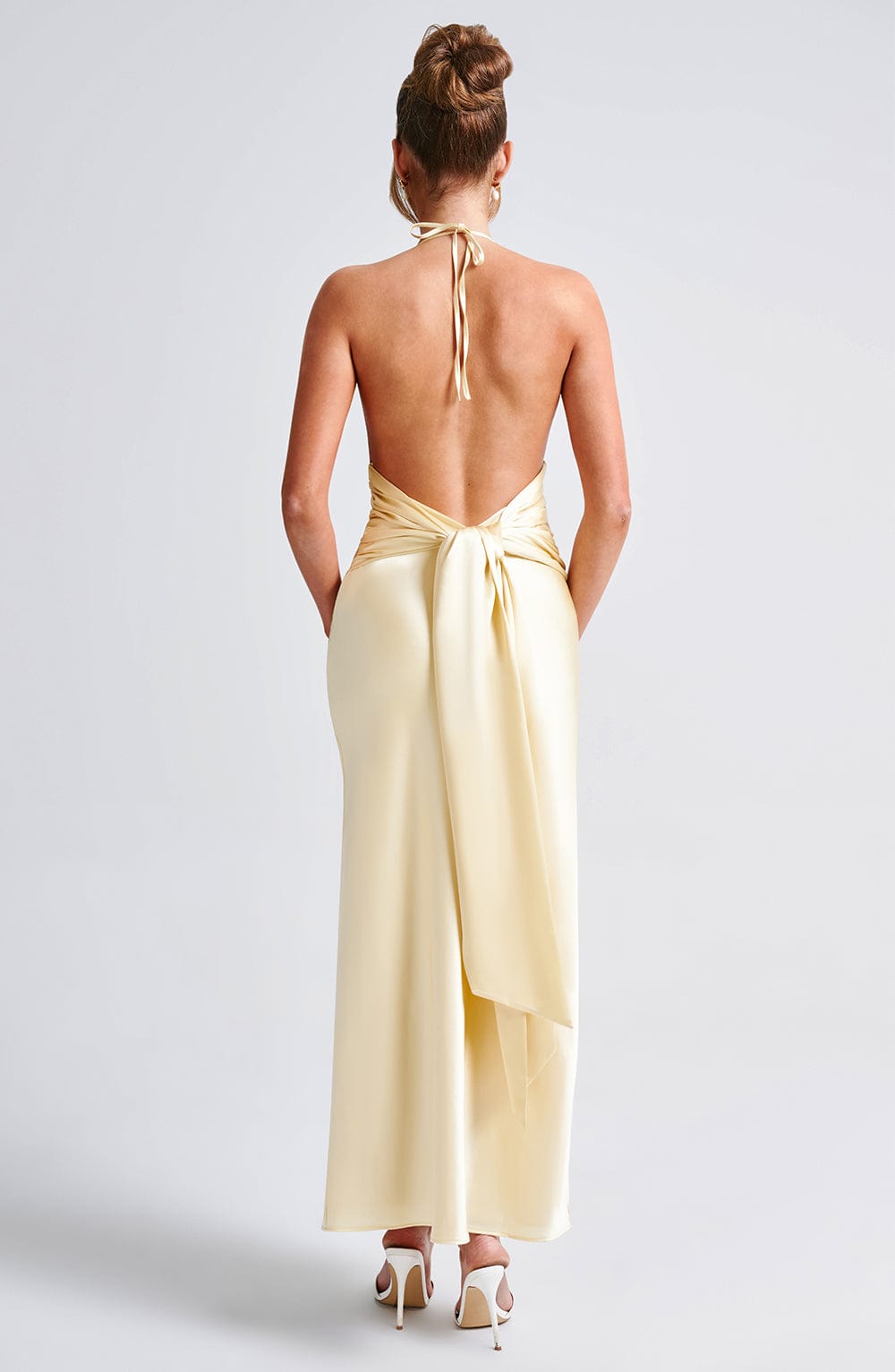 Lumalina Maxi Dress in Lemon by Clandour, product photo 4