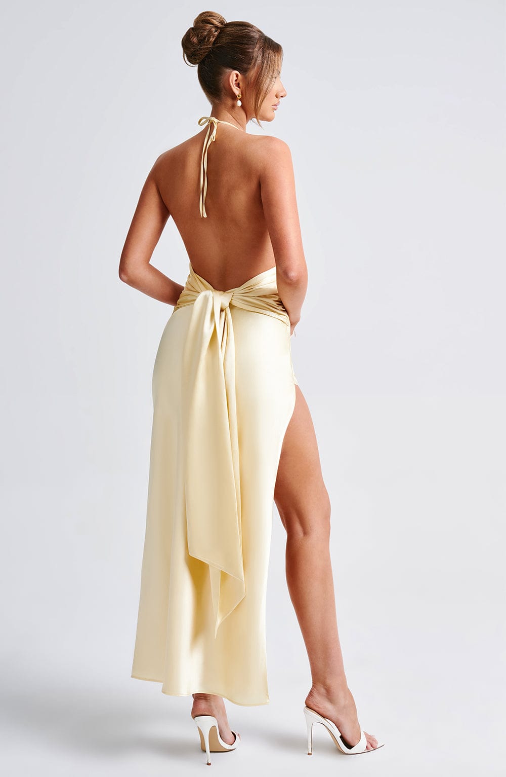 Lumalina Maxi Dress in Lemon by Clandour, product photo 6