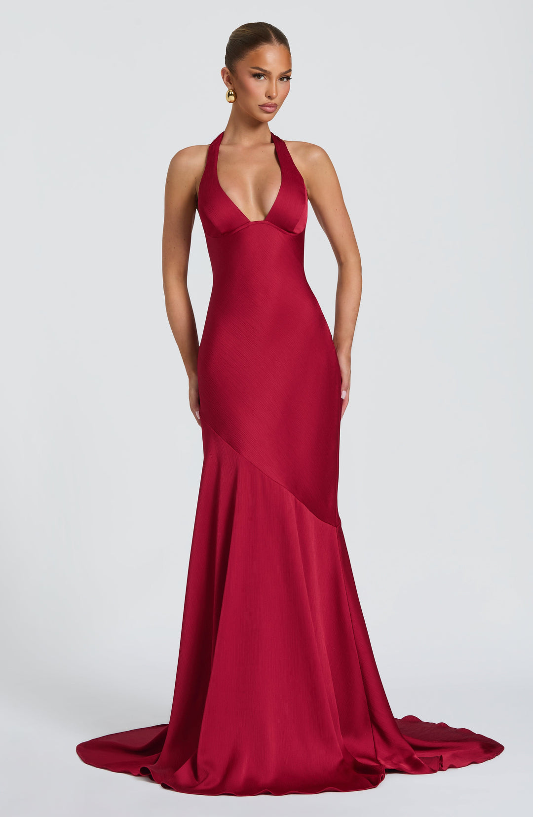 Lumalise Gown in Berry by Clandour, product photo 1