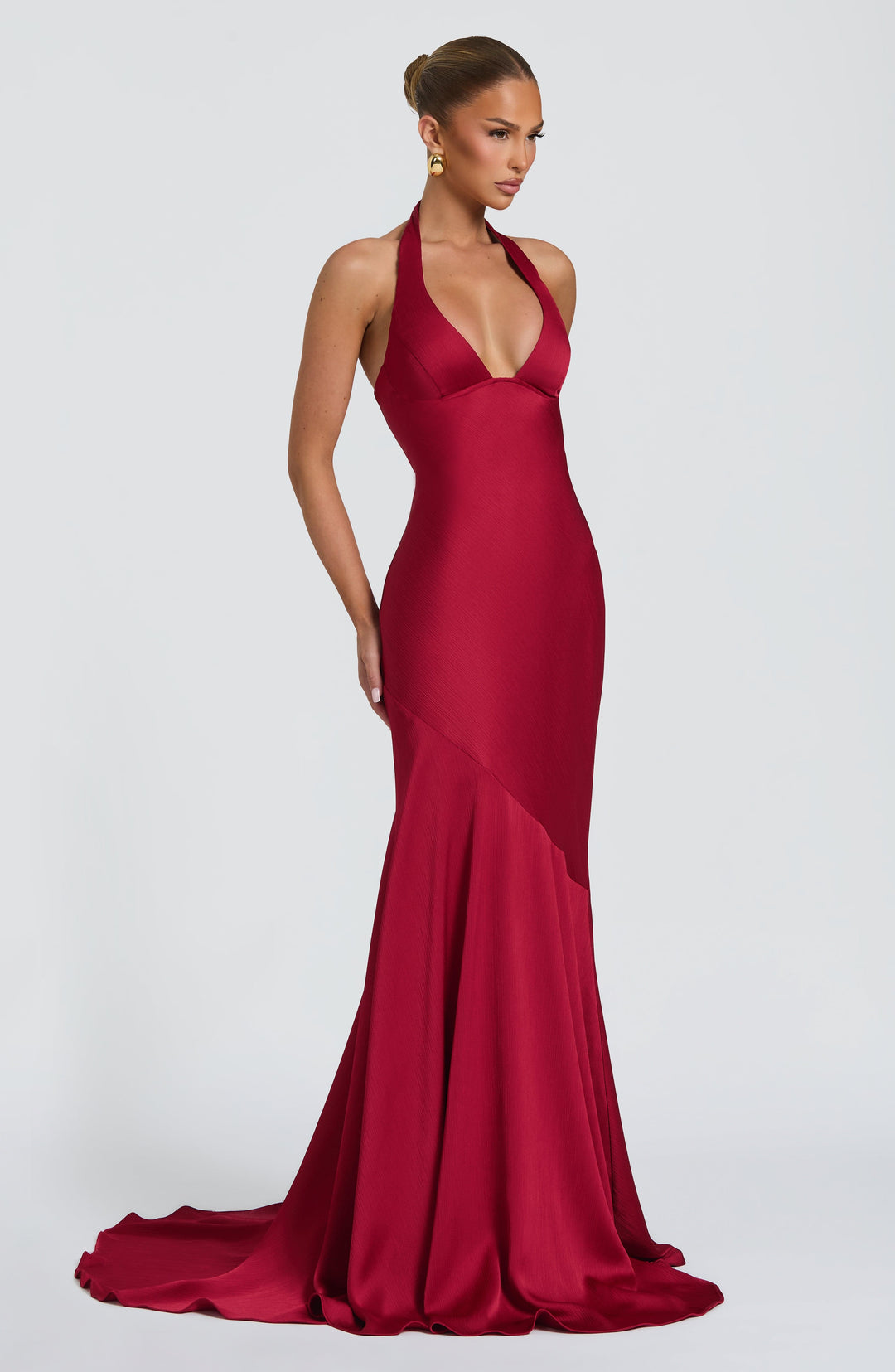 Lumalise Gown in Berry by Clandour, product photo 3