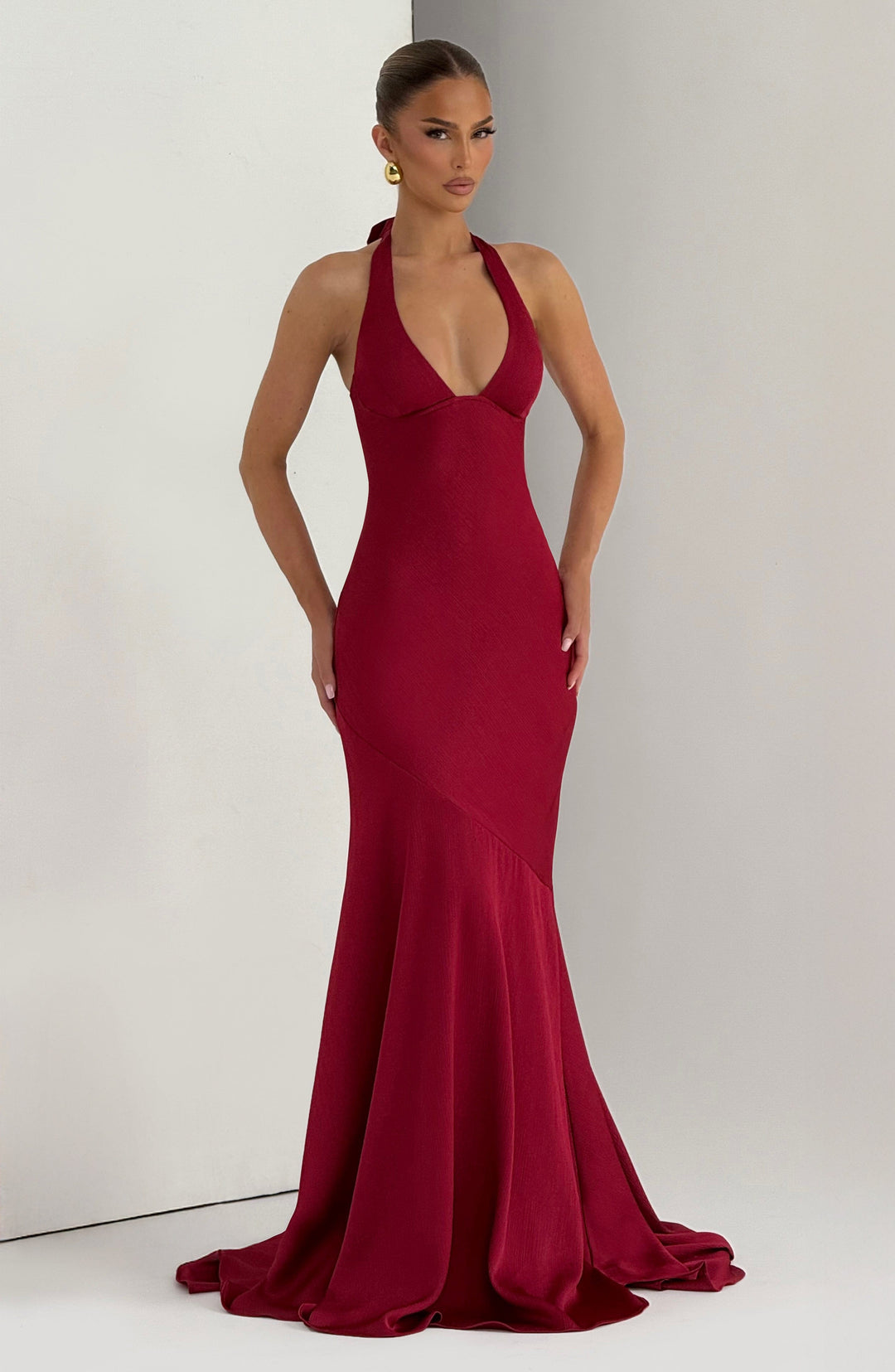 Lumalise Gown in Berry by Clandour, product photo 7