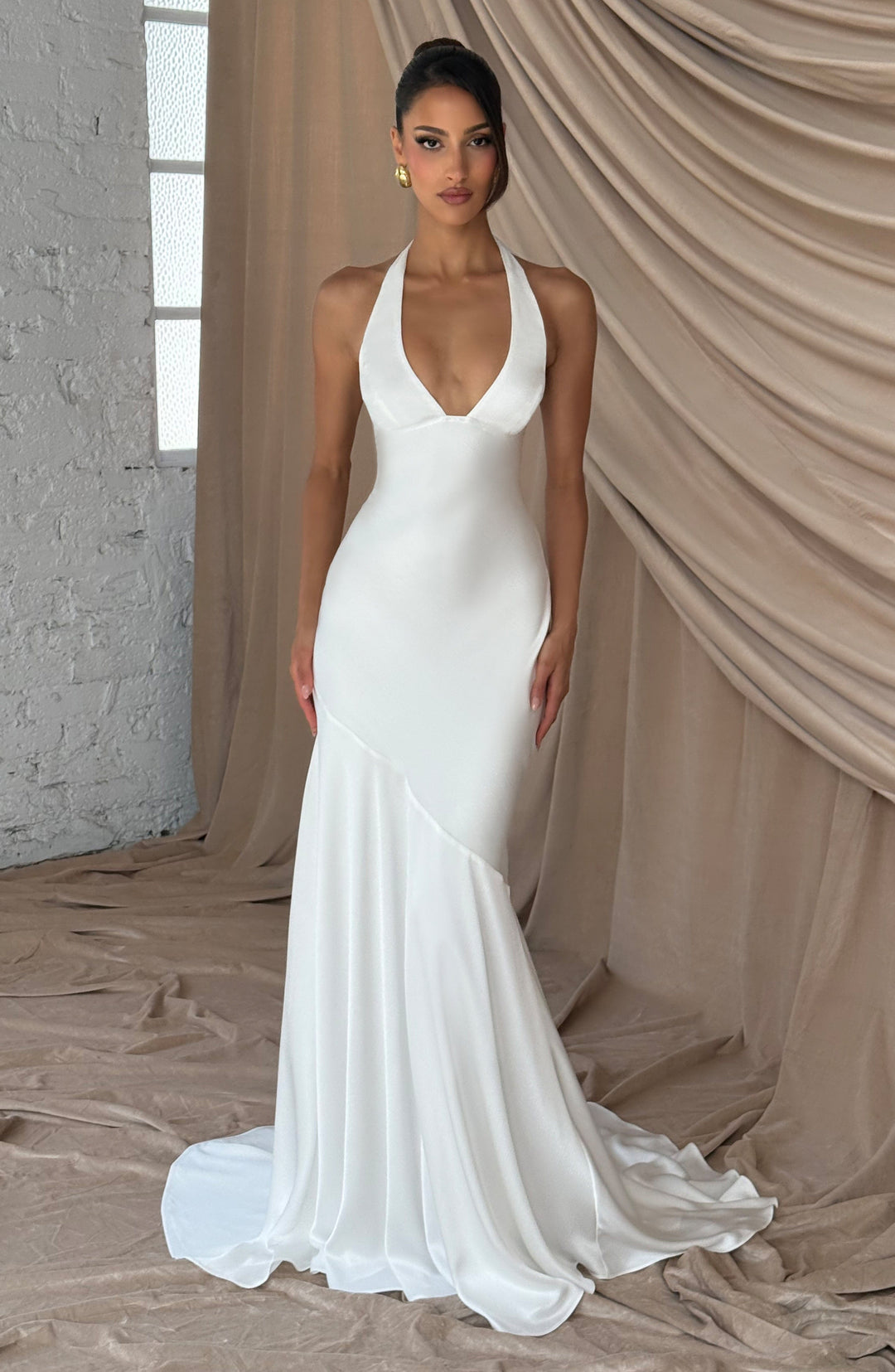 Lumalise Gown in Ivory by Clandour, product photo 1