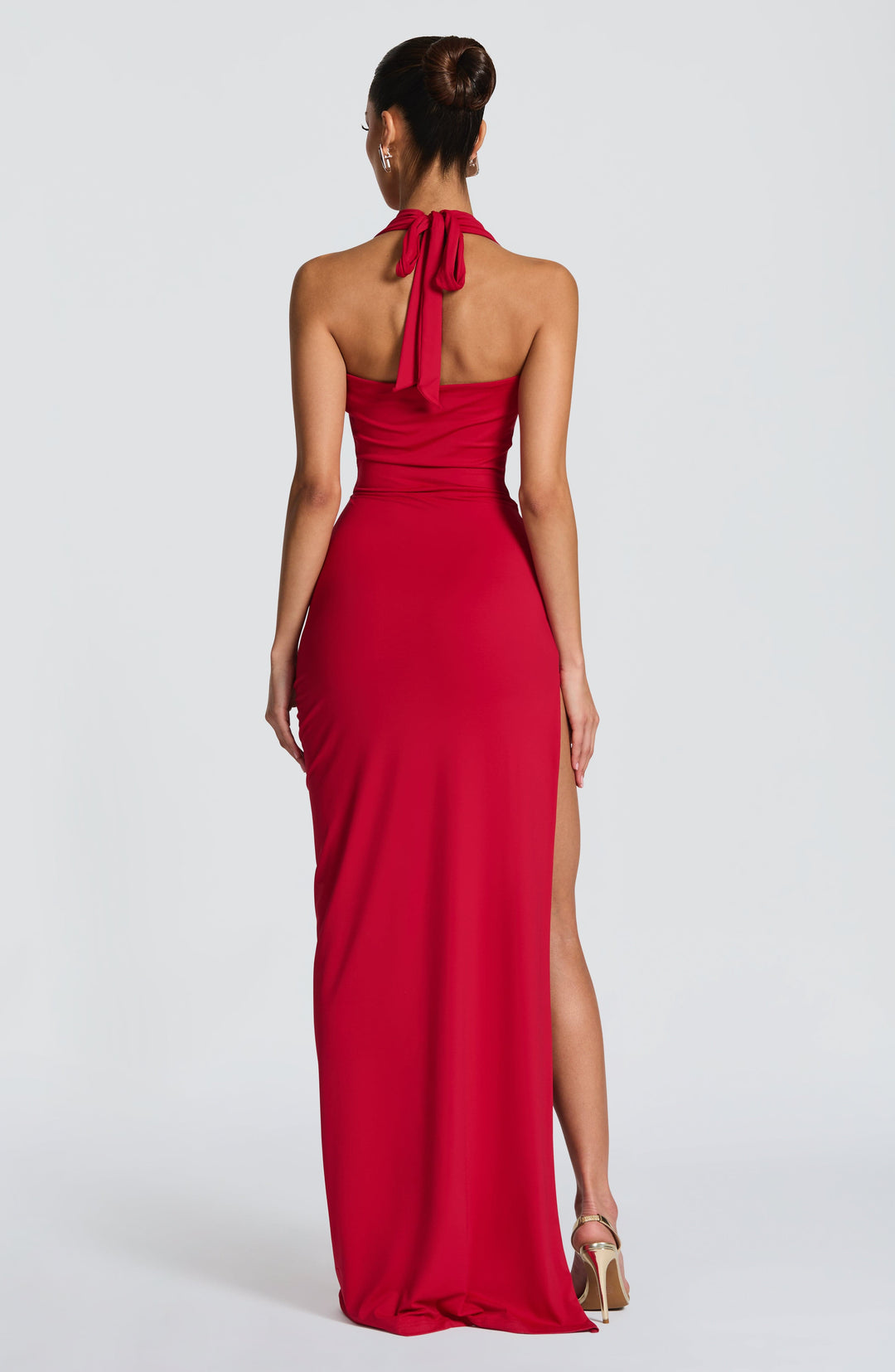 Lumamira Maxi Dress in Red by Clandour, product photo 8