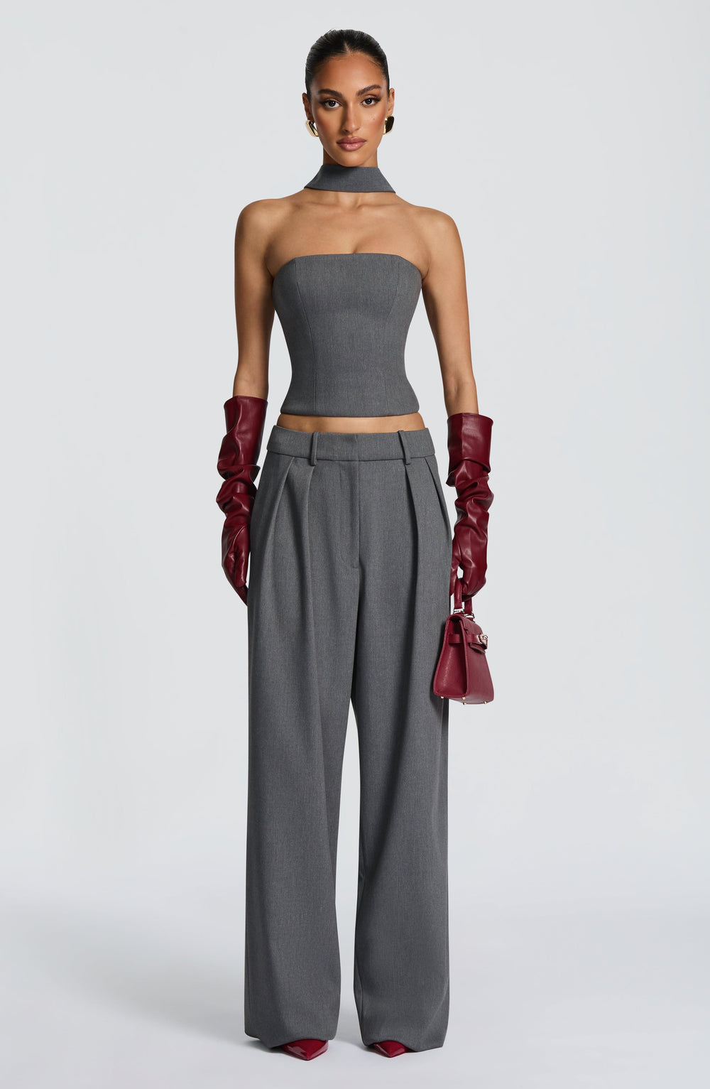 Lumanora Pants in Grey Marl by Clandour, product photo 2