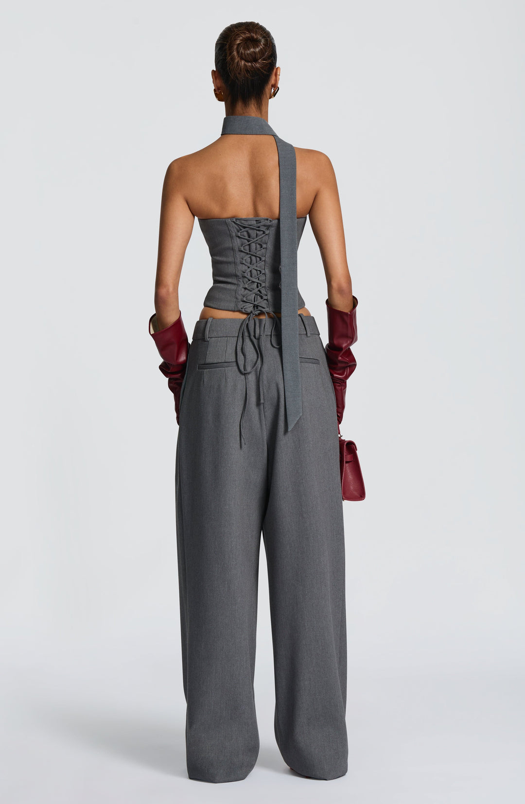 Lumanora Pants in Grey Marl by Clandour, product photo 4