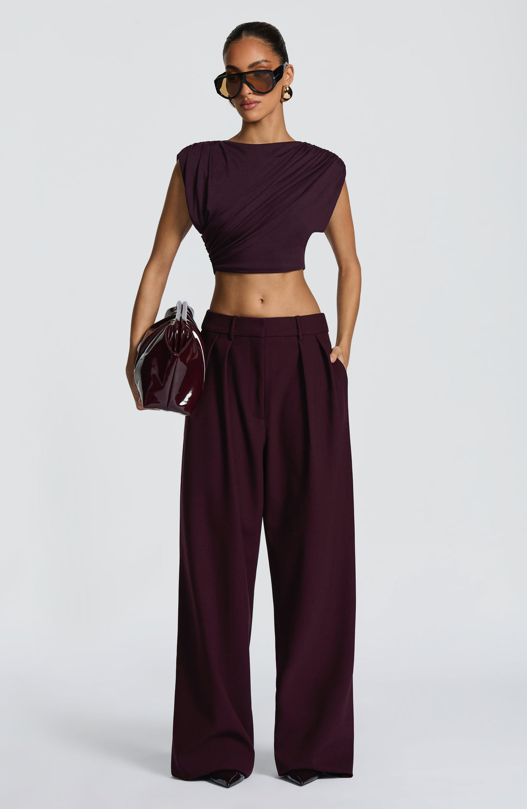 Lumanora Pants in Plum by Clandour, product photo 1