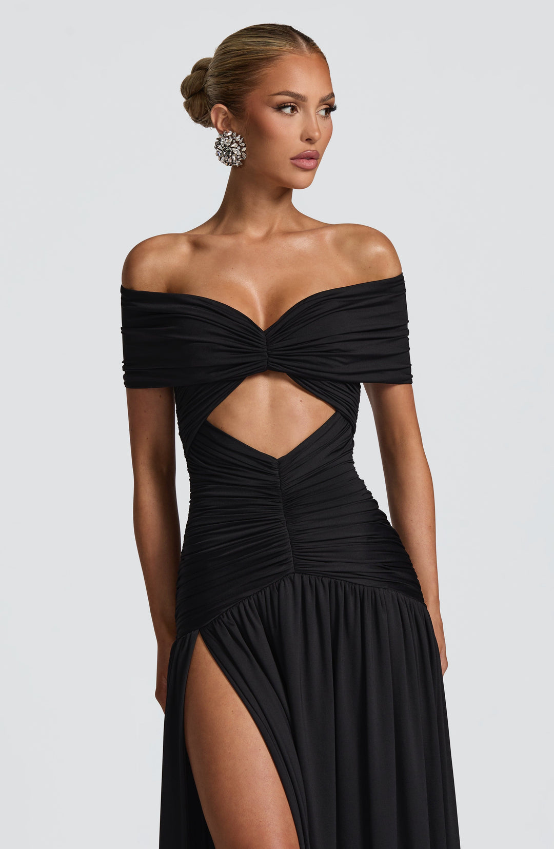 Lumaola Maxi Dress in Black by Clandour, product photo 6