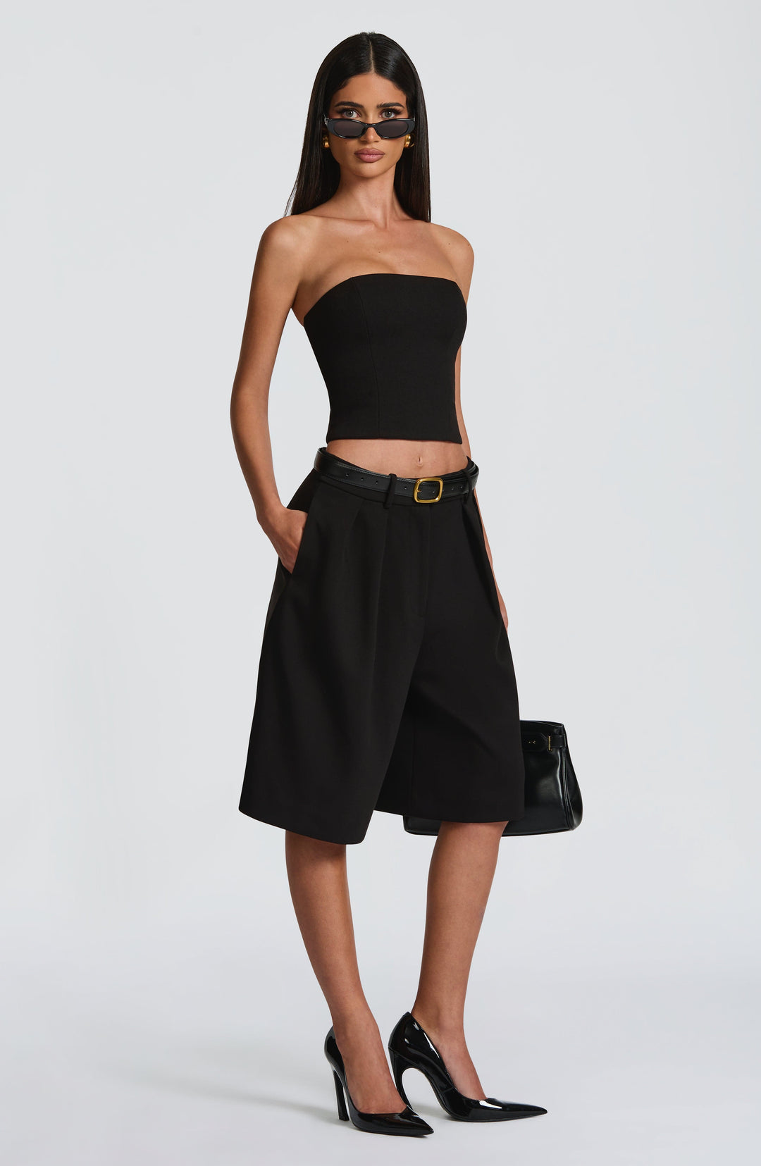 Lumaoria Top in Black by Clandour, product photo 3