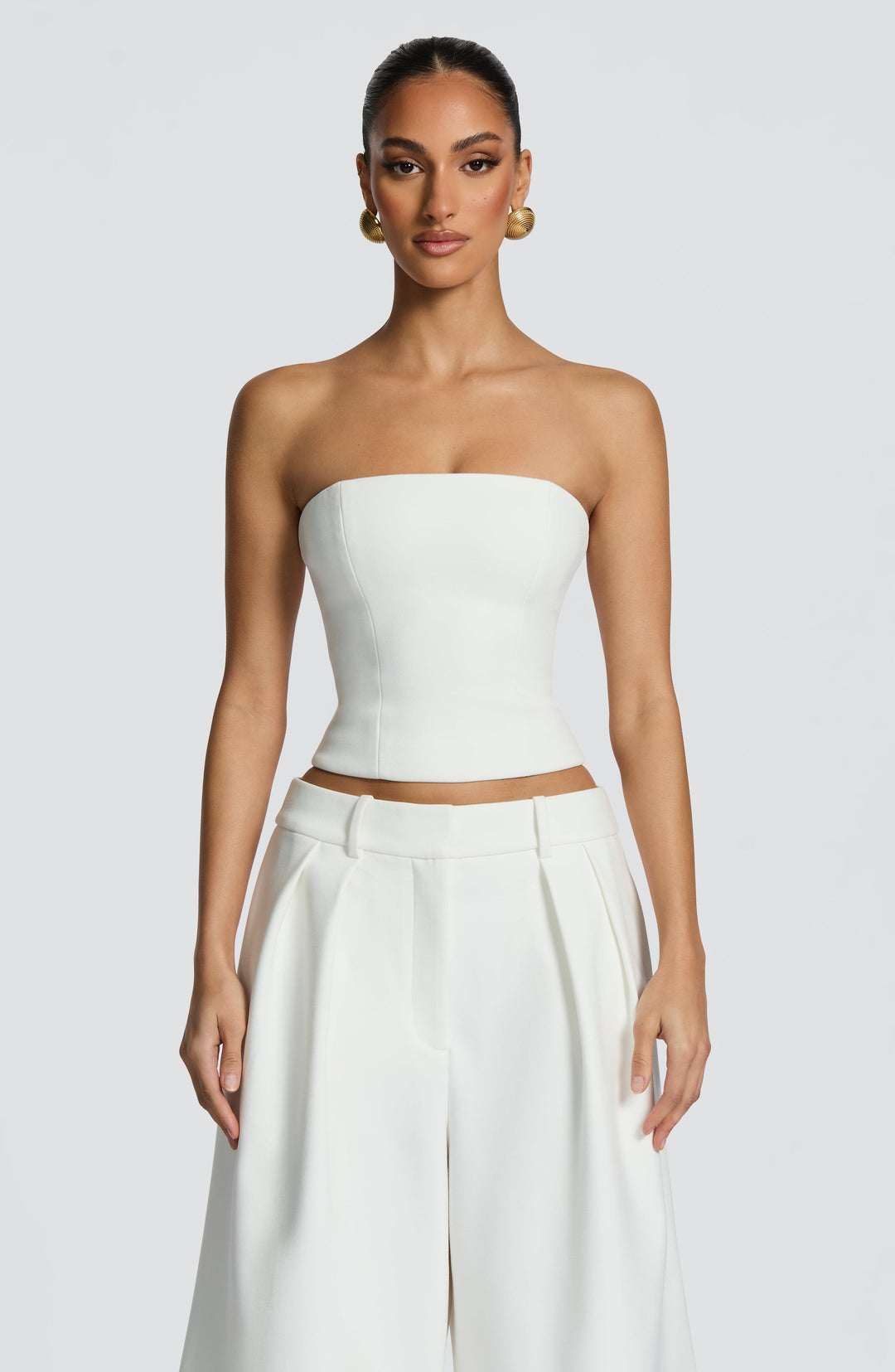 Lumaoria Top in Ivory by Clandour, product photo 1