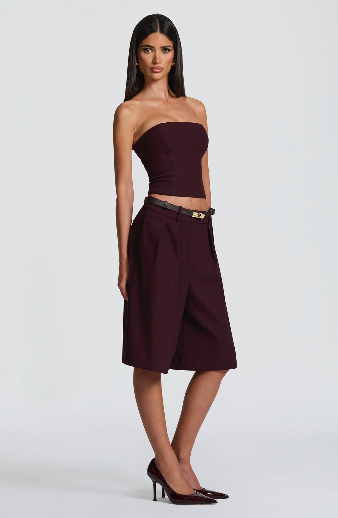 Lumaoria Top in Plum by Clandour, product photo 3
