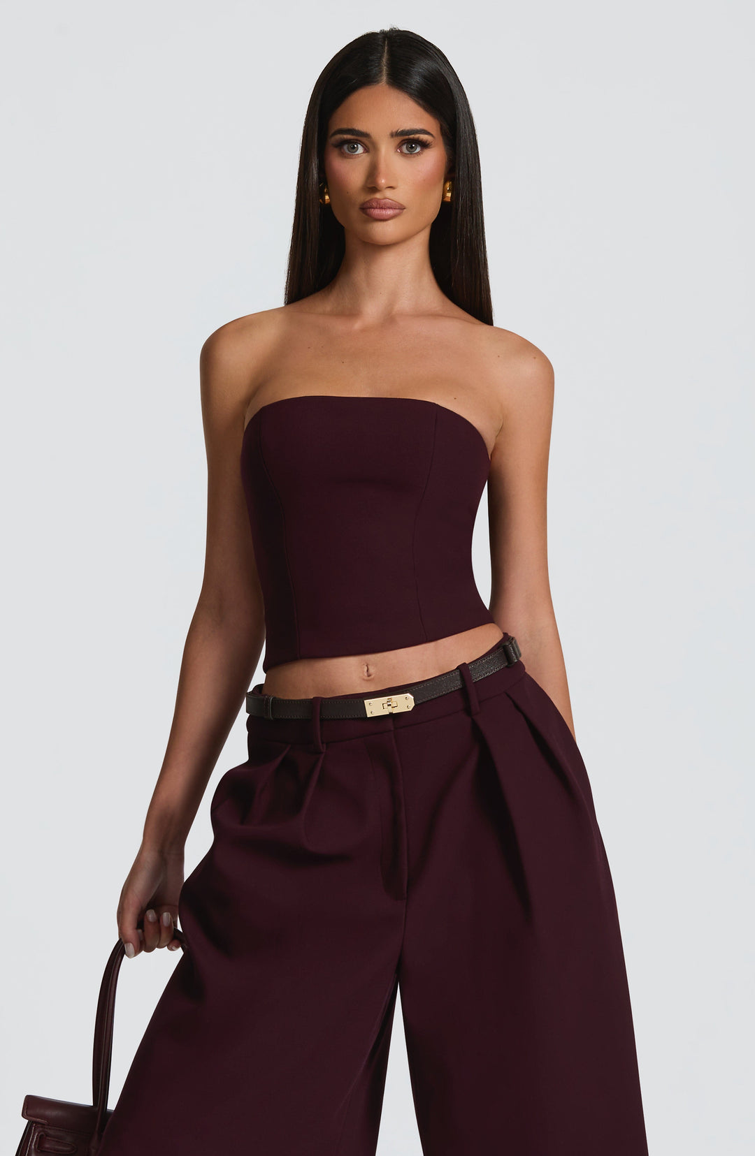 Lumaoria Top in Plum by Clandour, product photo 6