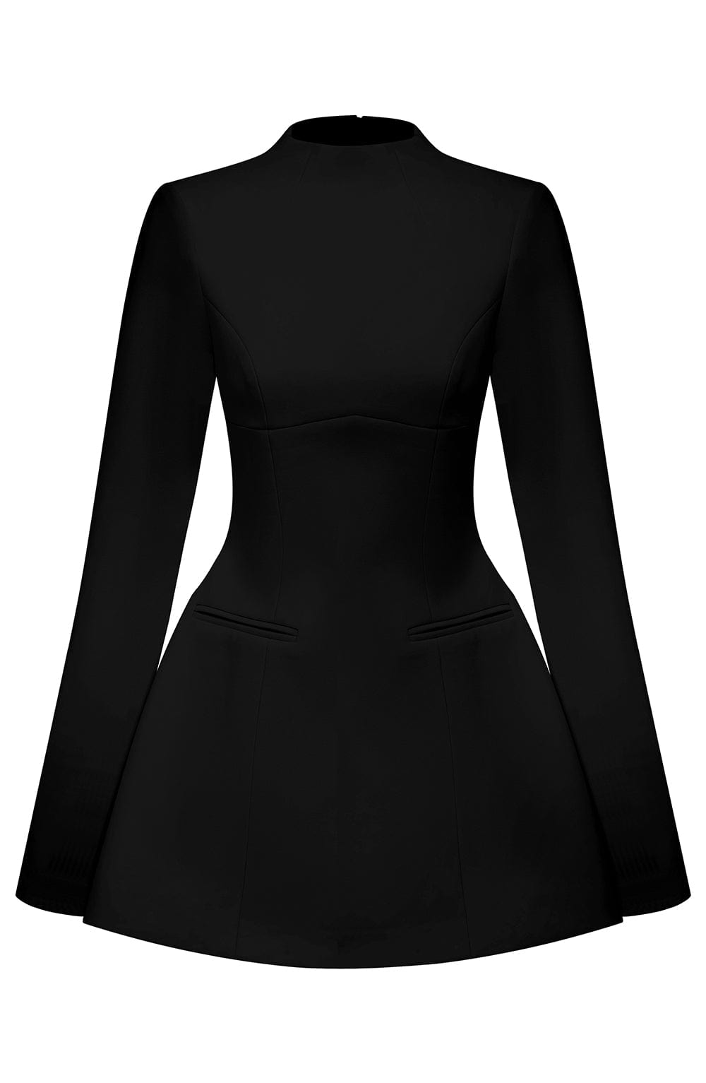 Lumayne Mini Dress in Black by Clandour, product photo 8