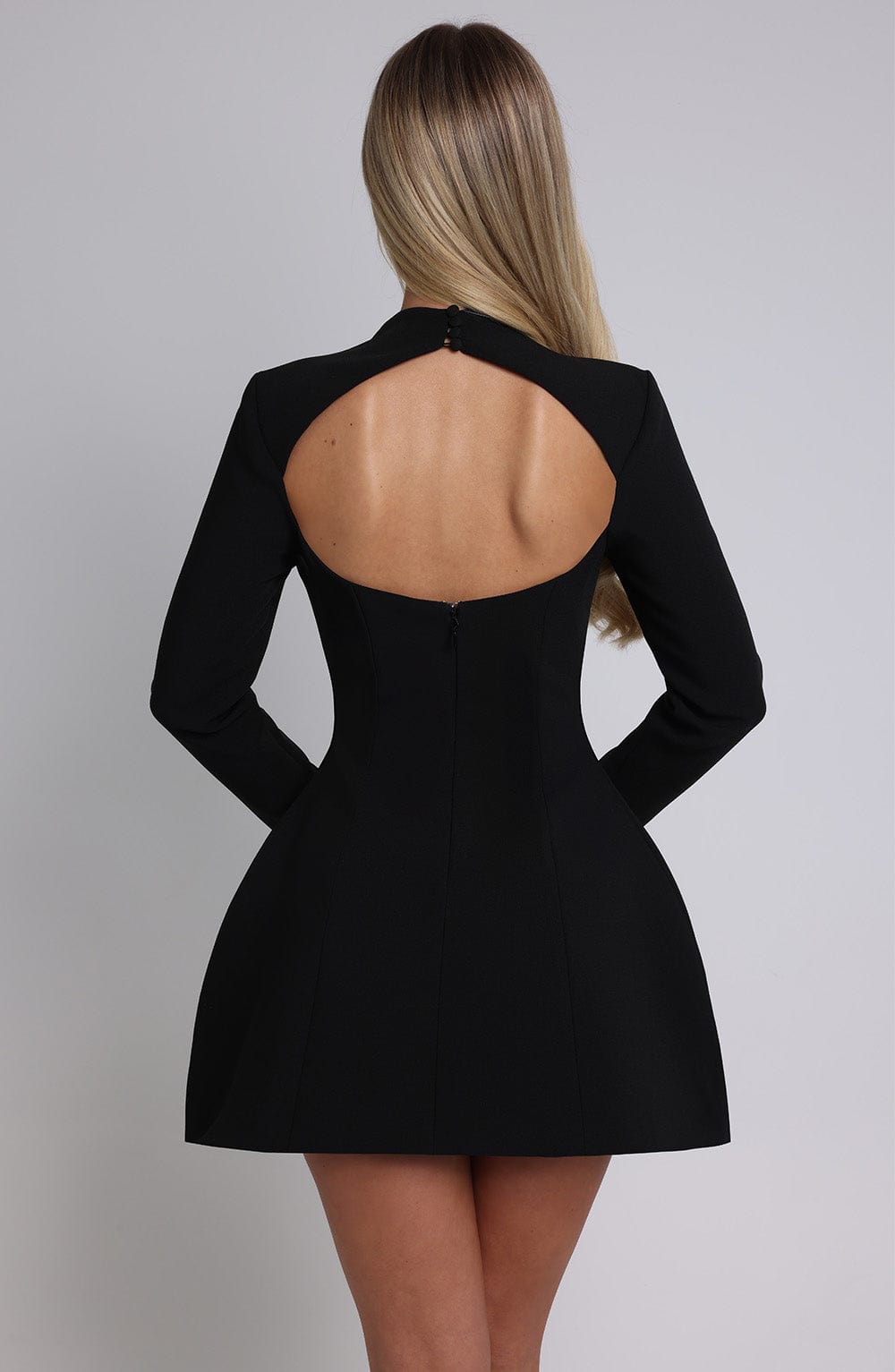 Lumayne Mini Dress in Black by Clandour, product photo 11