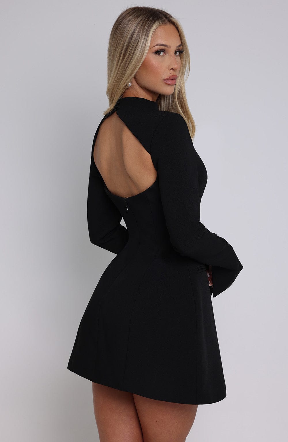 Lumayne Mini Dress in Black by Clandour, product photo 12