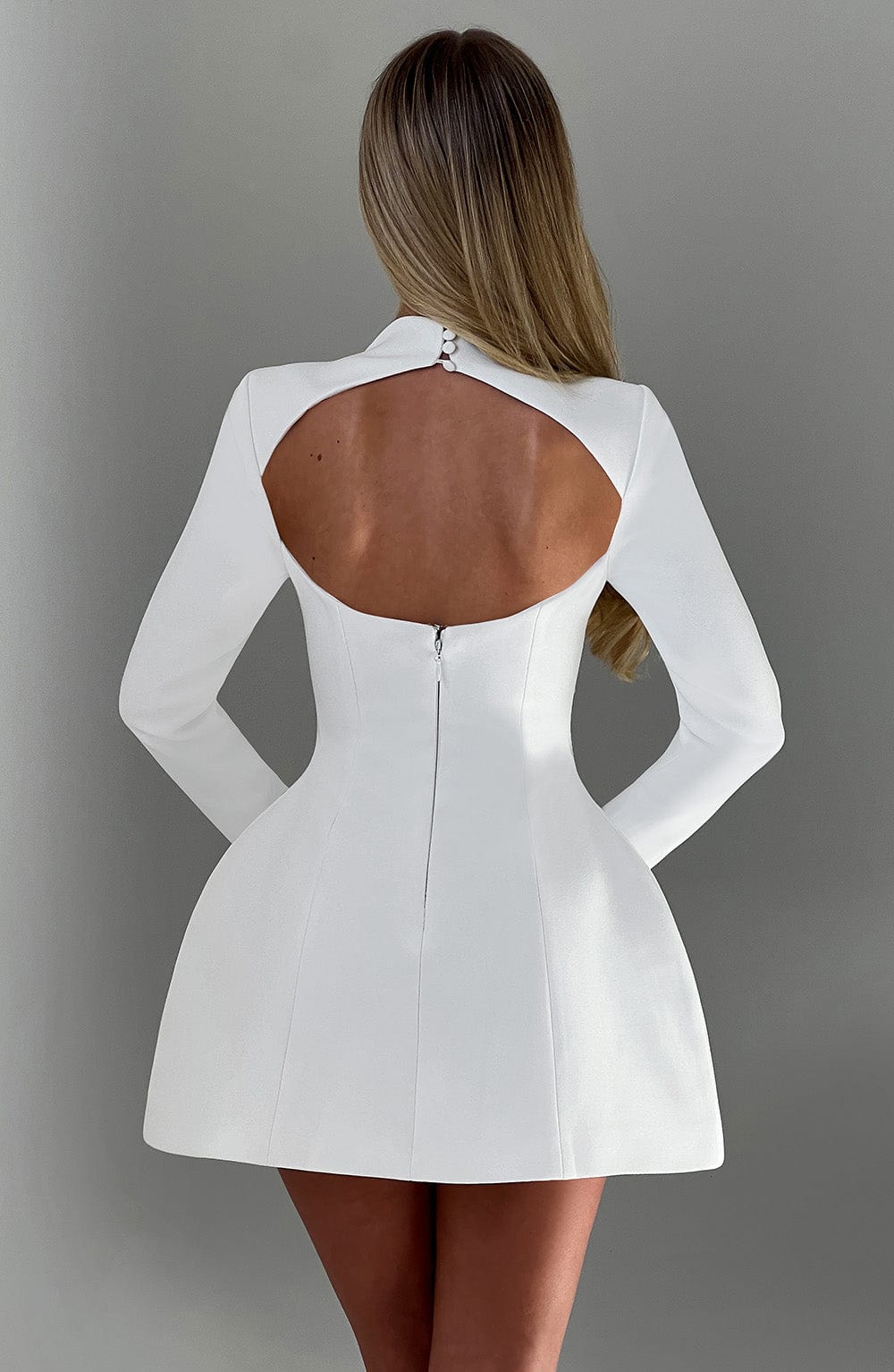 Lumayne Mini Dress in Ivory by Clandour, product photo 5