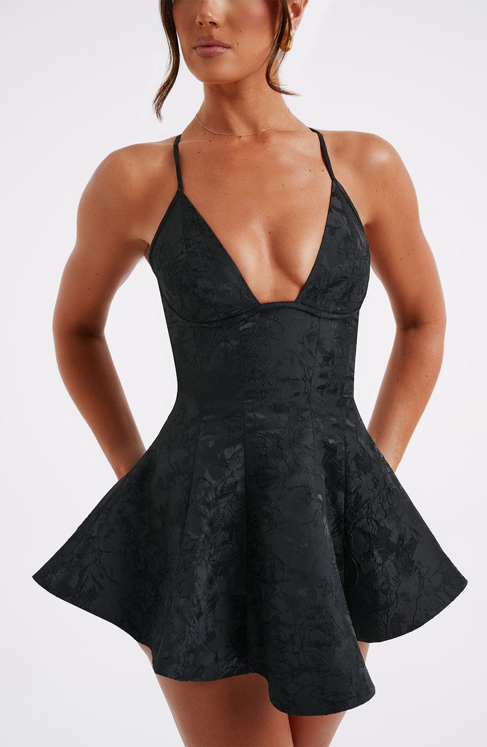 Miraella Playsuit in Black by Clandour, product photo 4