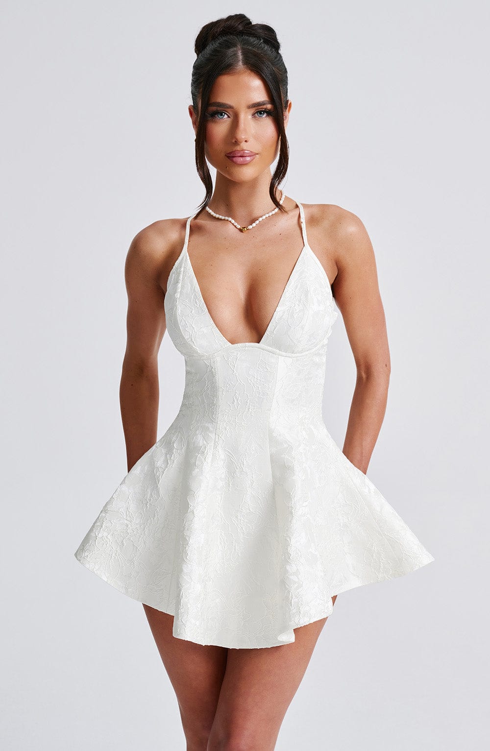 Miraella Playsuit in Ivory by Clandour, product photo 3
