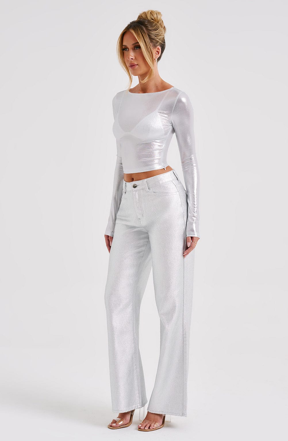 Miraelle Top in Silver by Clandour, product photo 6