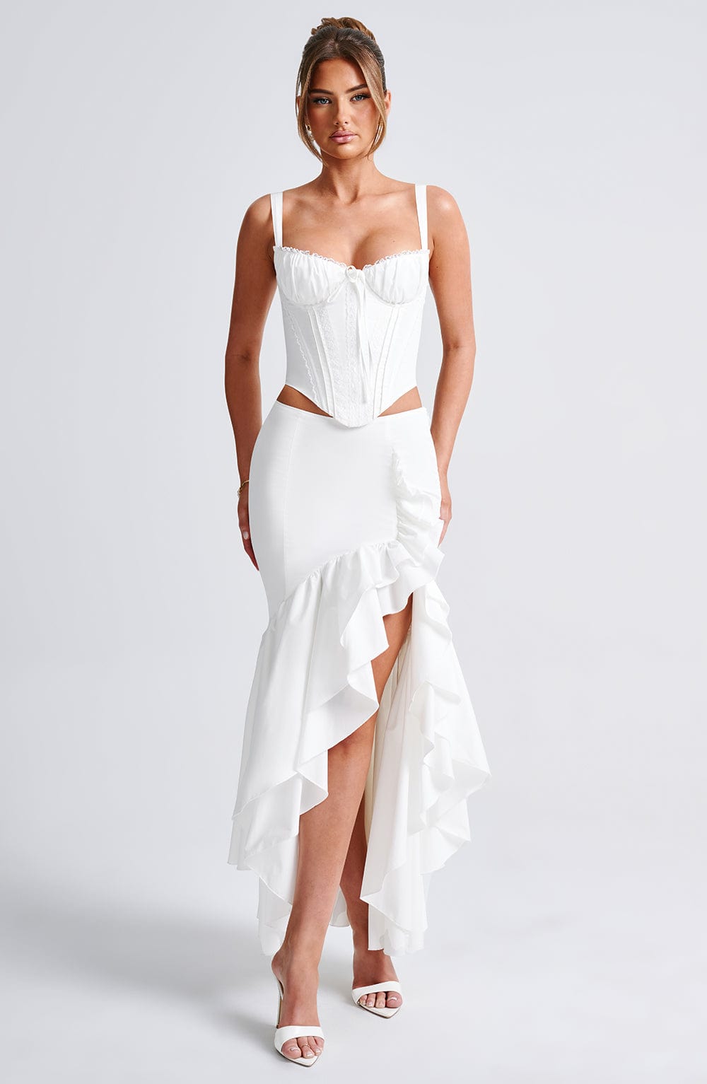 Miraena Maxi Skirt in Ivory by Clandour, product photo 1