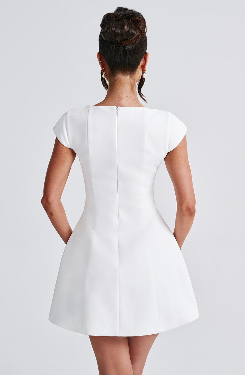 Miraessa Mini Dress in Ivory by Clandour, product photo 2