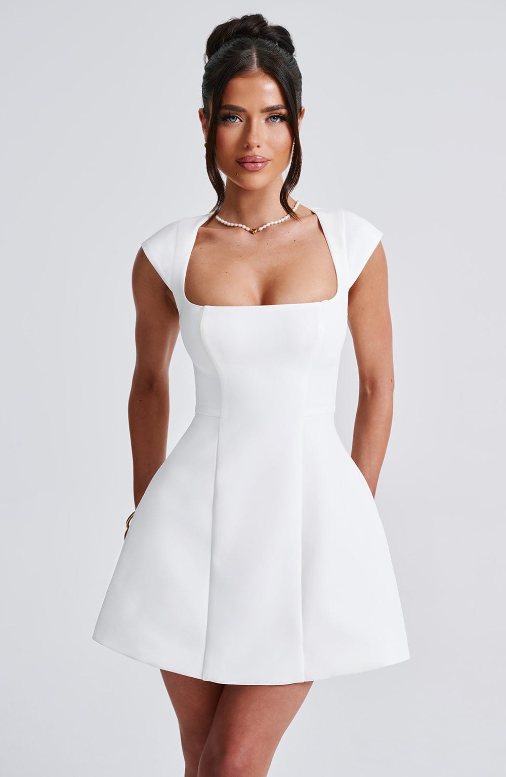 Miraessa Mini Dress in Ivory by Clandour, product photo 9