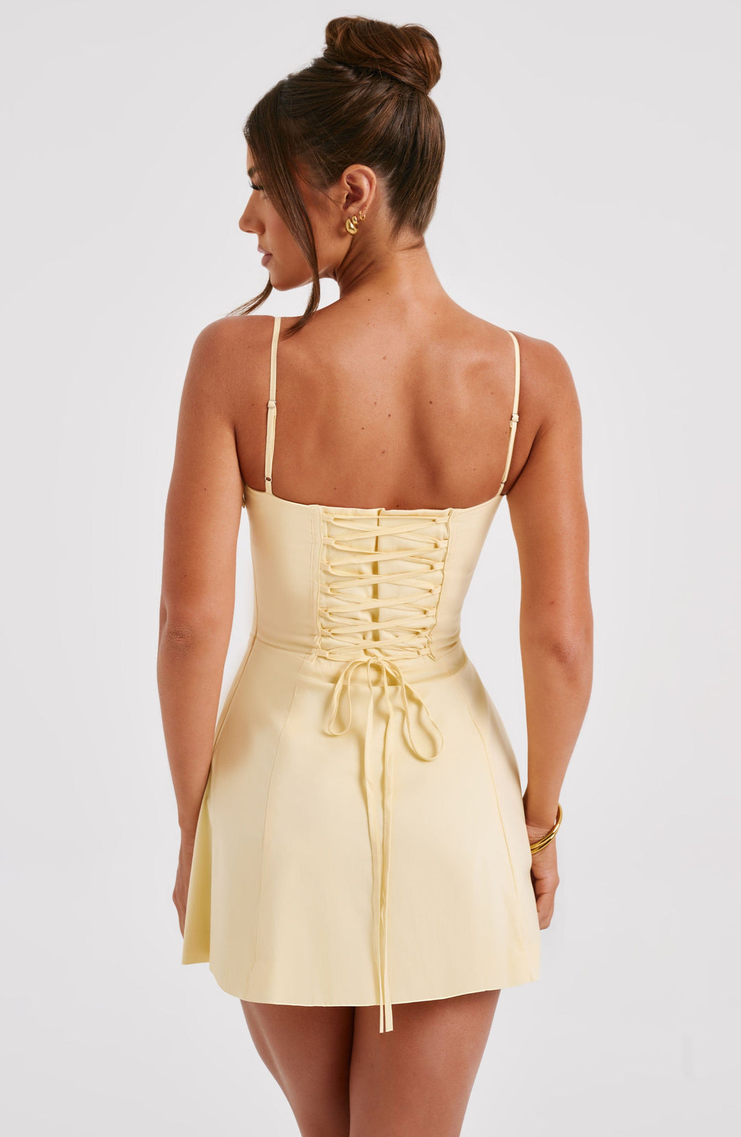 Miraia Mini Dress in Lemon by Clandour, product photo 3